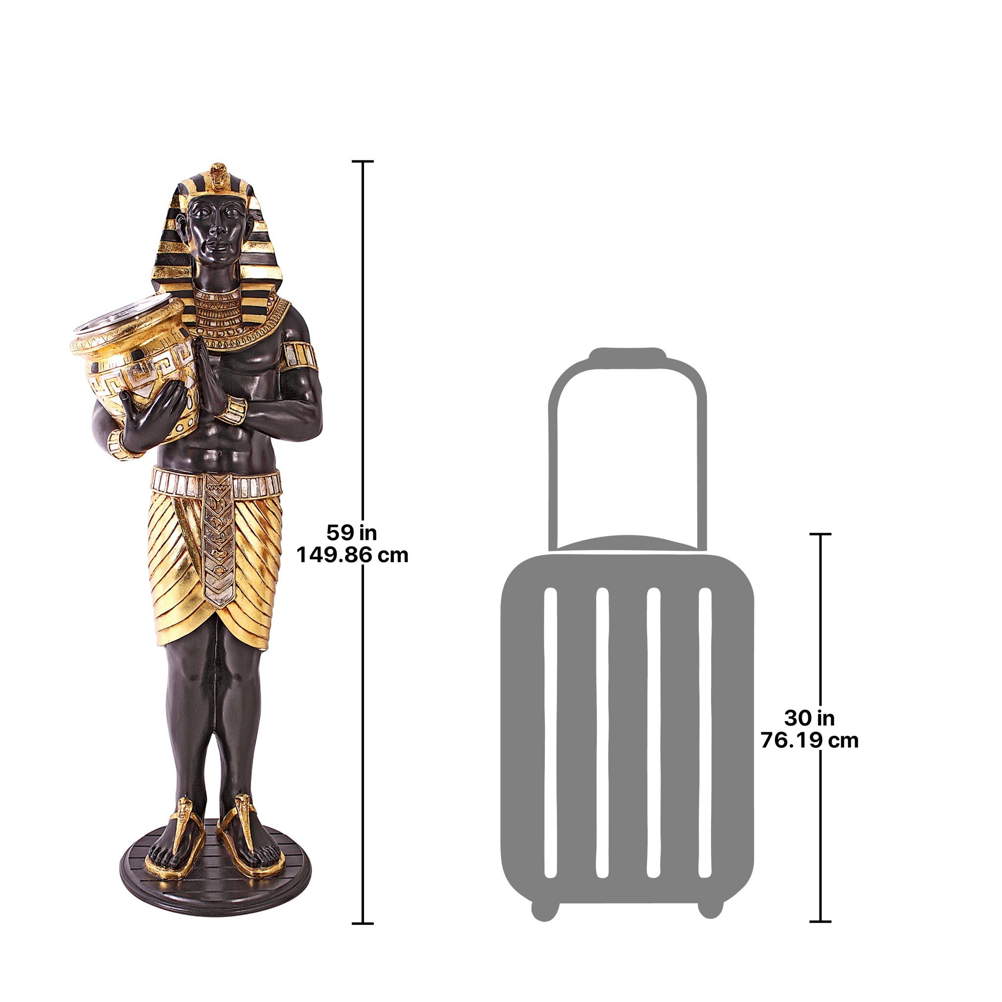 Toscano - Guardian Asar Egyptian Wine Holder Statue