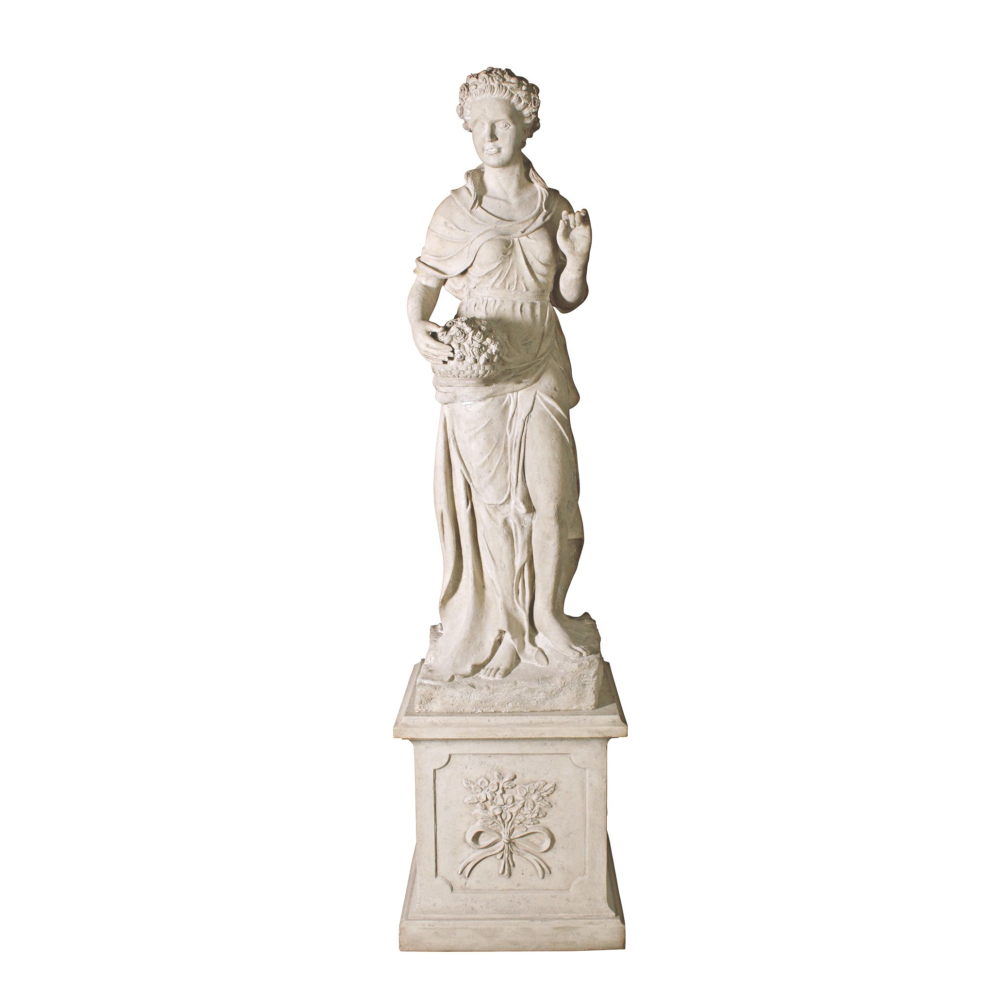 Toscano - The Four Goddesses of the Seasons Spring Statue with Plinth