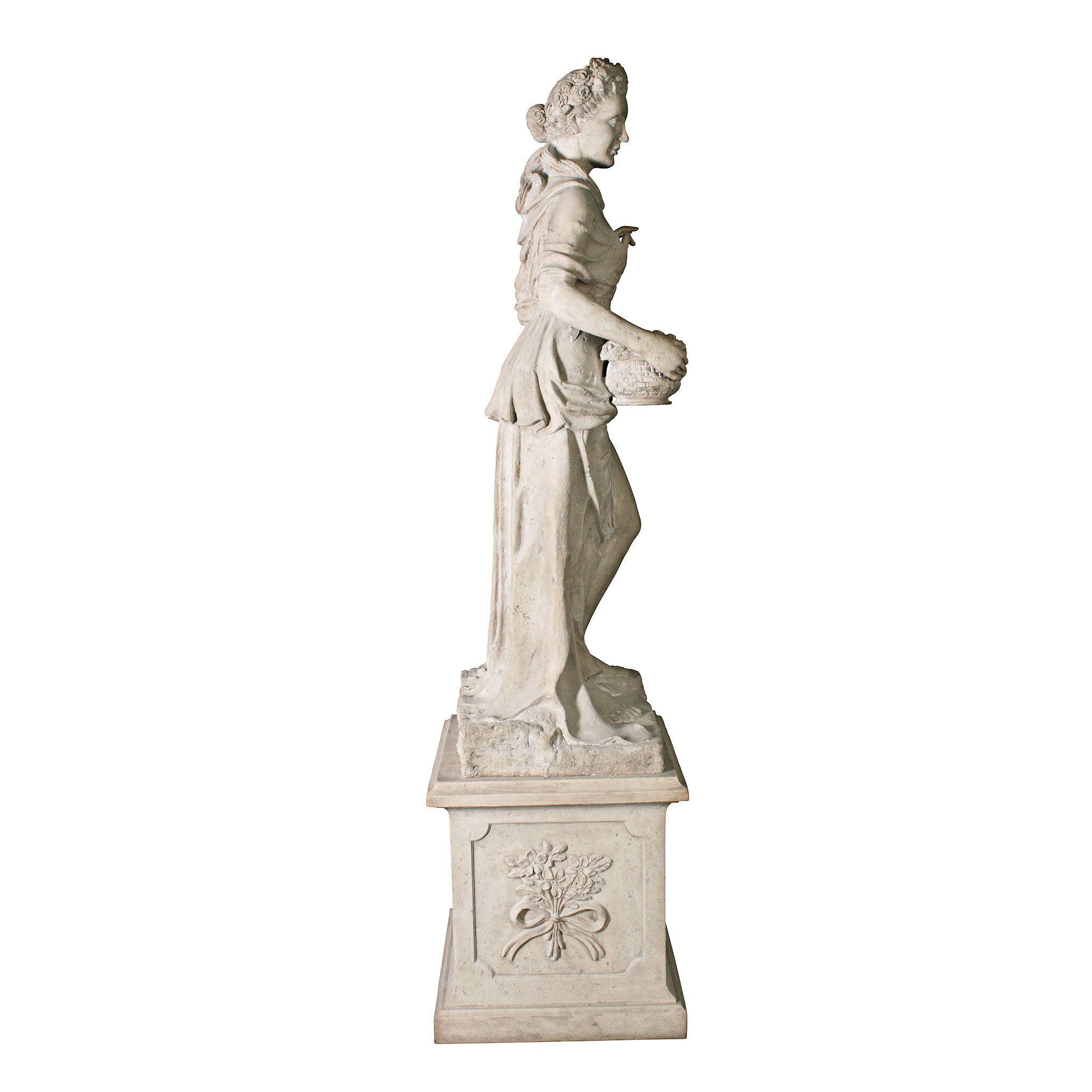 Toscano - The Four Goddesses of the Seasons Spring Statue with Plinth