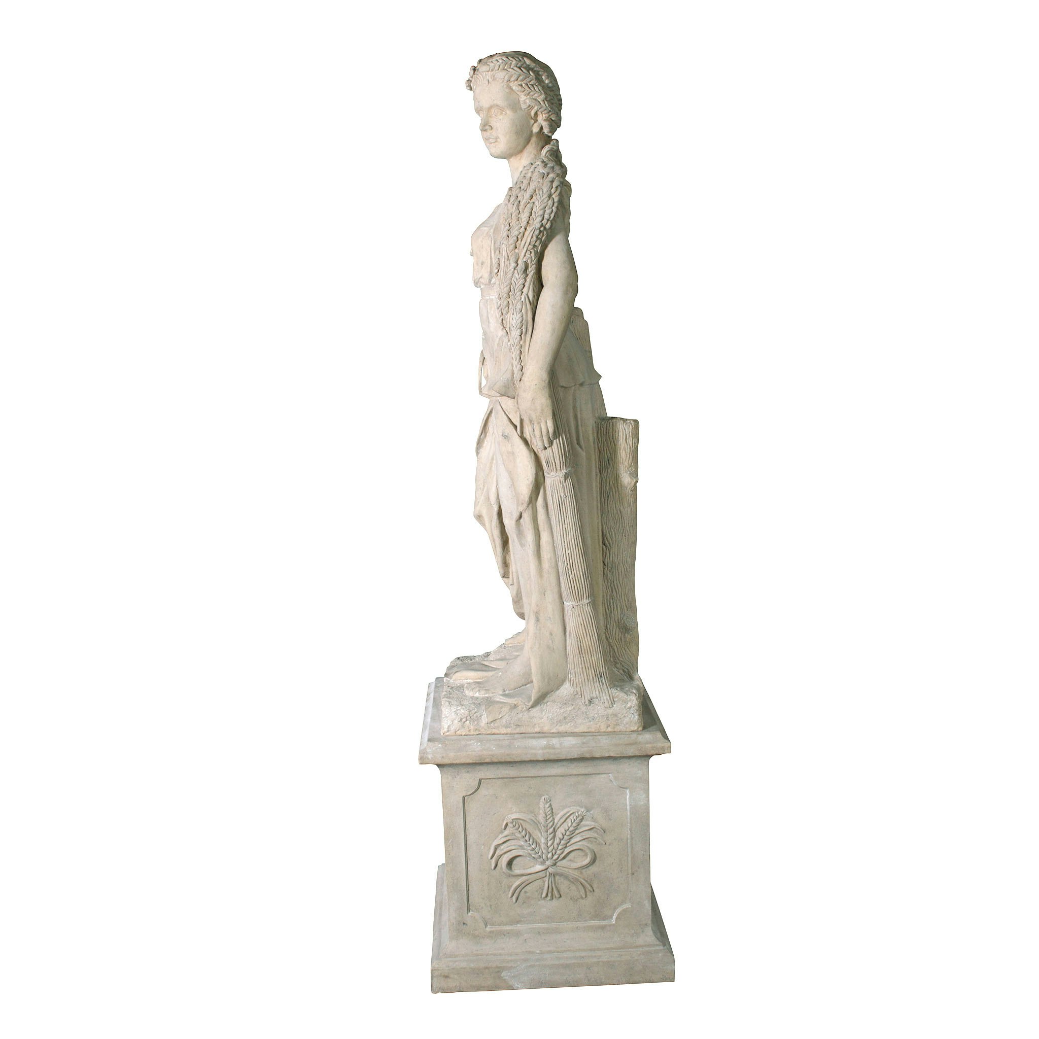 Toscano - The Four Goddesses of the Seasons Summer Statue with Plinth