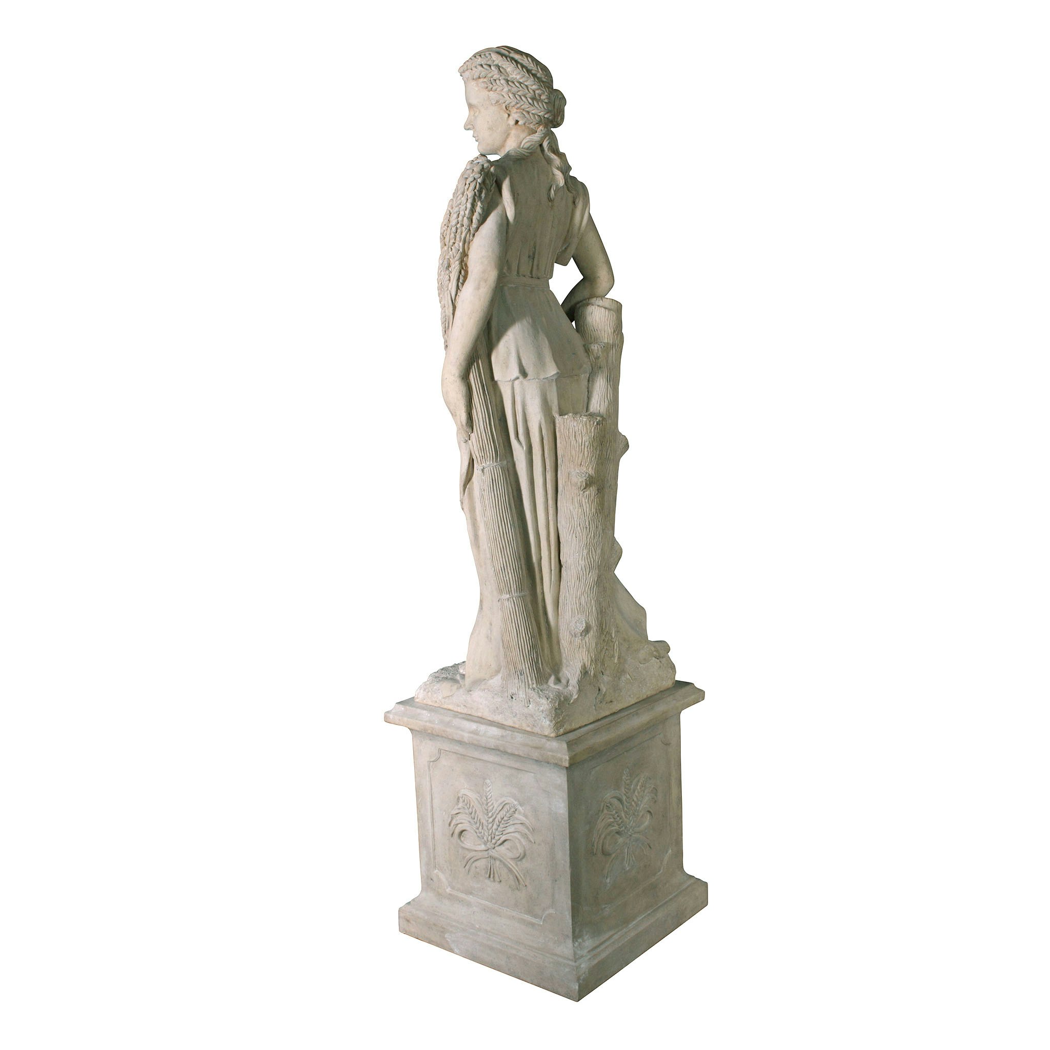Toscano - The Four Goddesses of the Seasons Summer Statue with Plinth