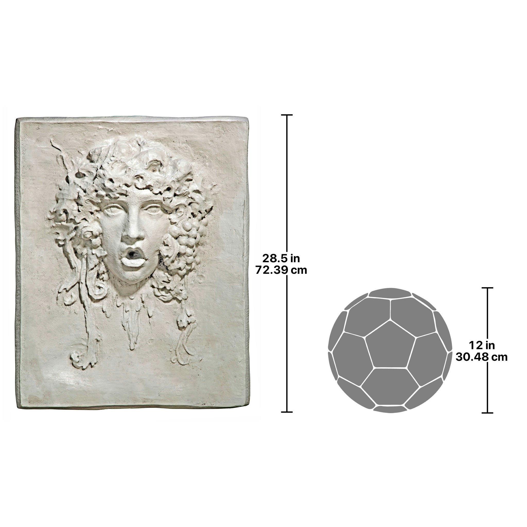 Toscano - Vappa Italian-Style Greenmen Wall Sculpture in Large