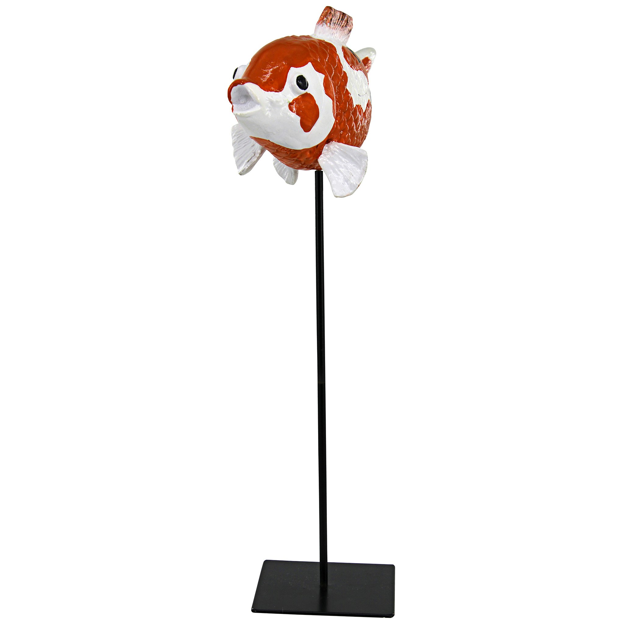 Toscano Japanese Floating Koi Fish Statue - Large
