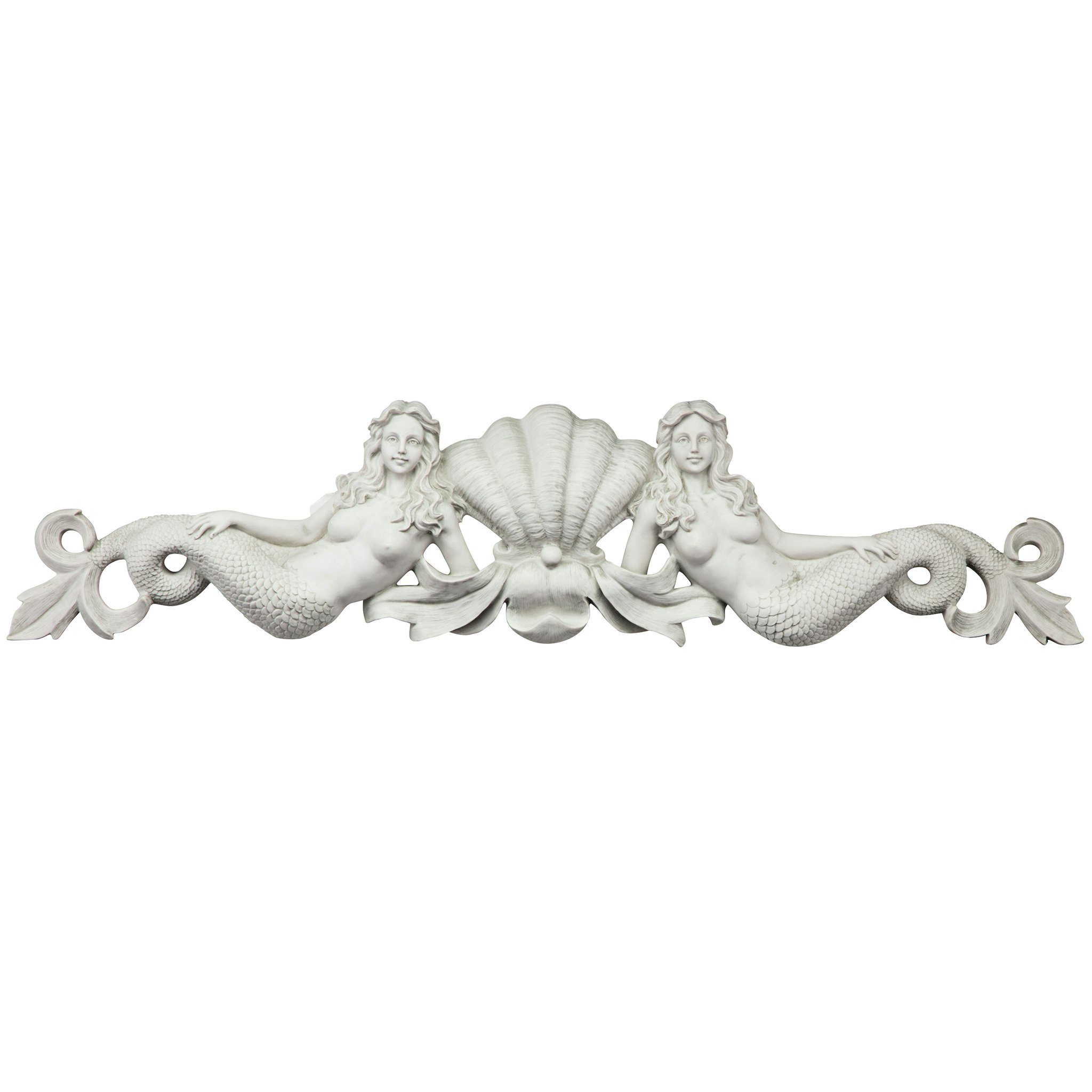 Toscano - Mermaid Sculptural Wall Pediment