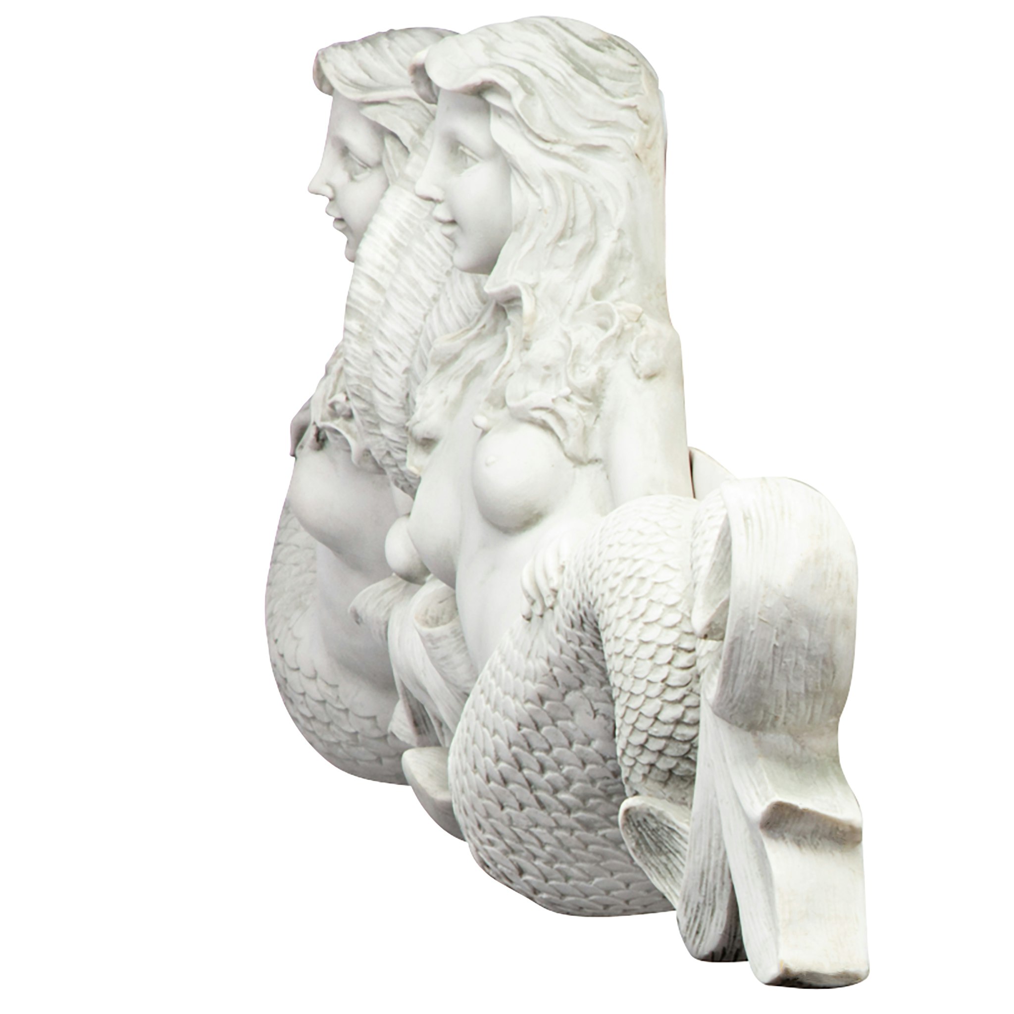Toscano - Mermaid Sculptural Wall Pediment