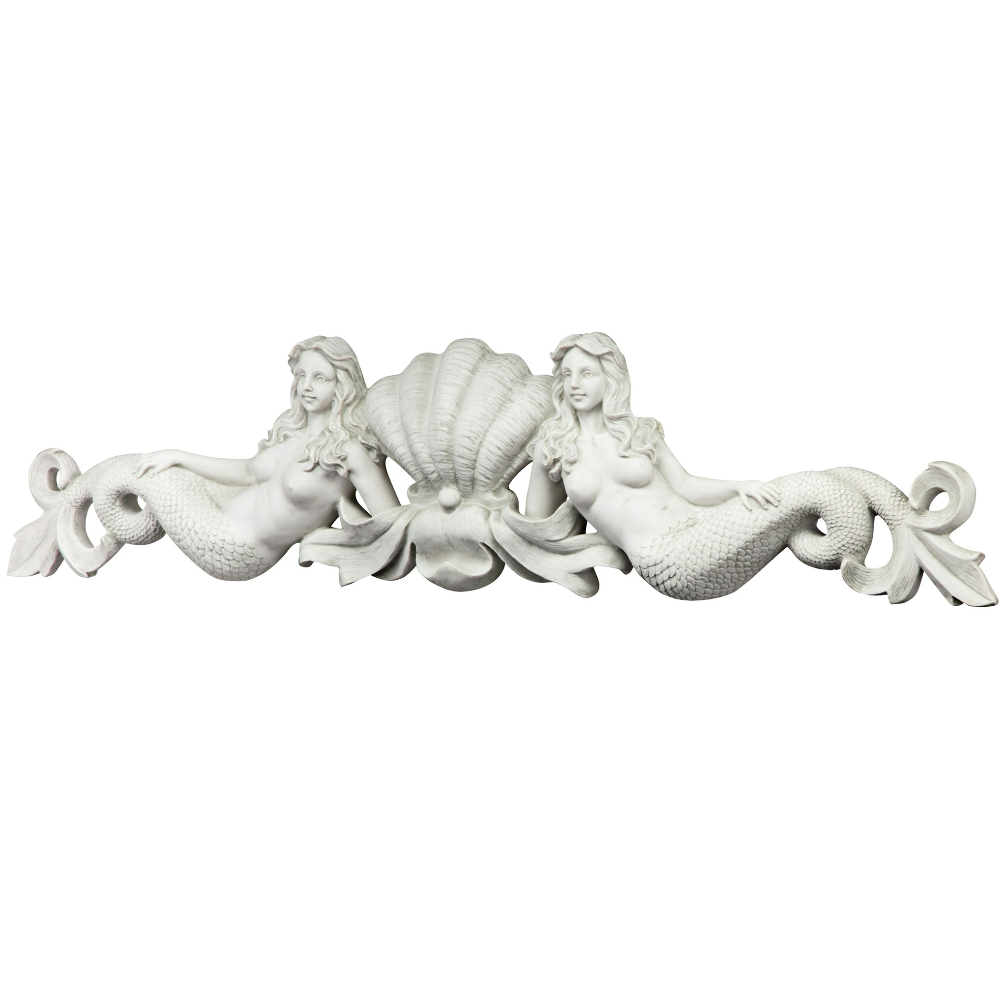Toscano - Mermaid Sculptural Wall Pediment