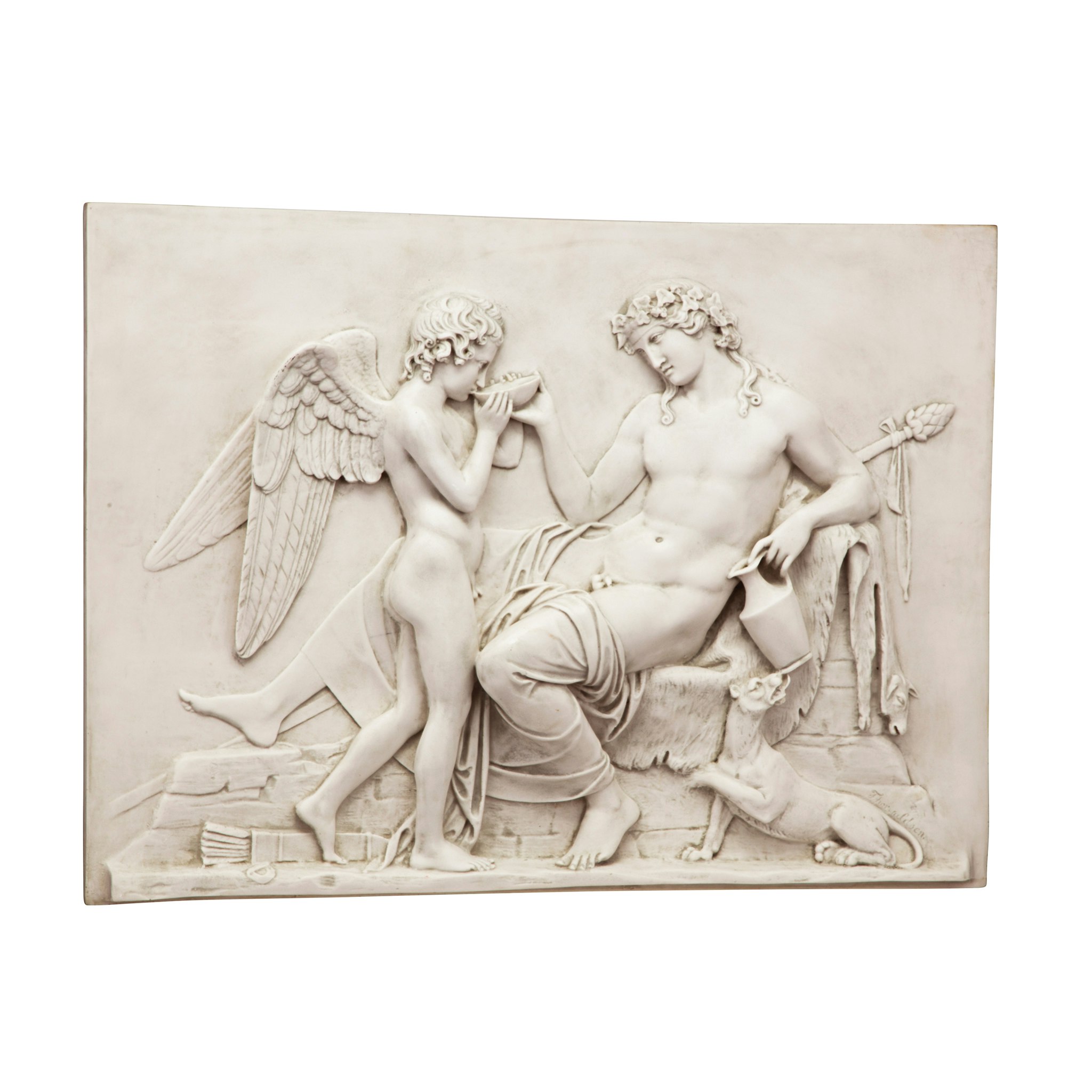 Toscano - Eros and Dionysus High Relief Frieze Wall Sculpture