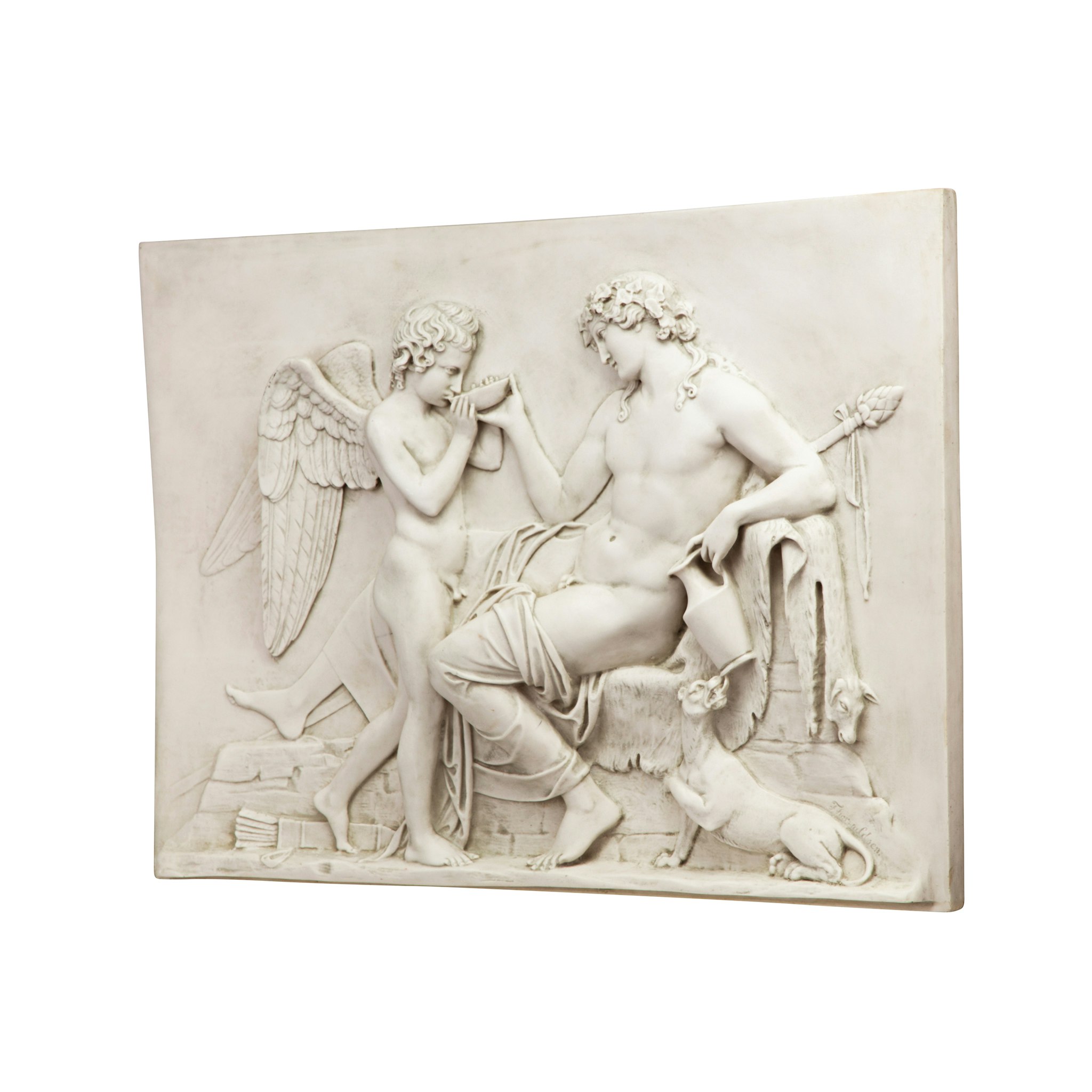 Toscano - Eros and Dionysus High Relief Frieze Wall Sculpture