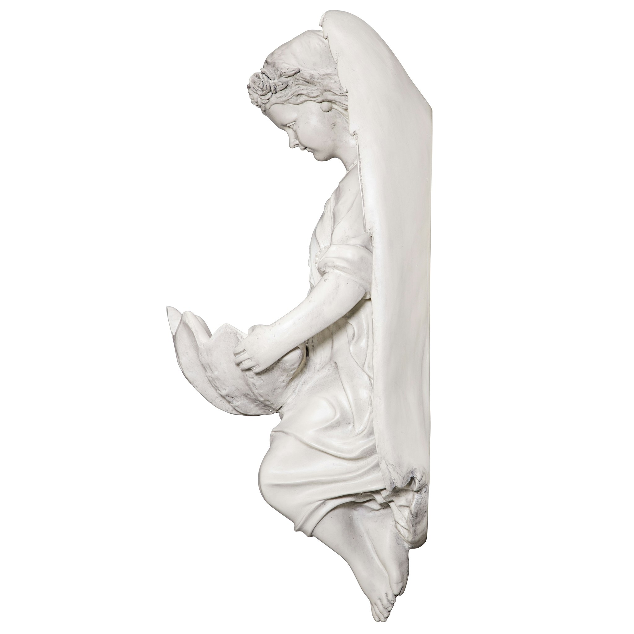 Toscano - Brixton Abbey Angel Shell Font Wall Sculpture