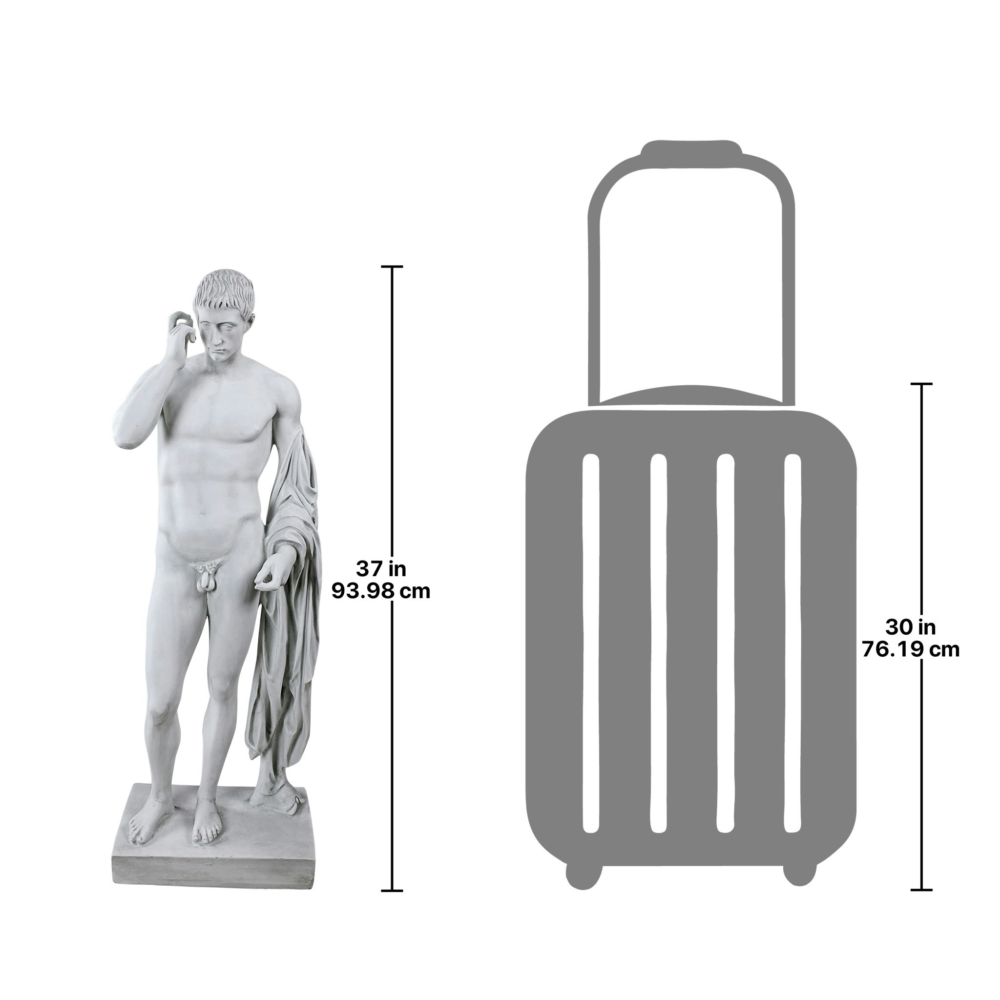 Toscano - Marcellus Classical Nude Male Statue