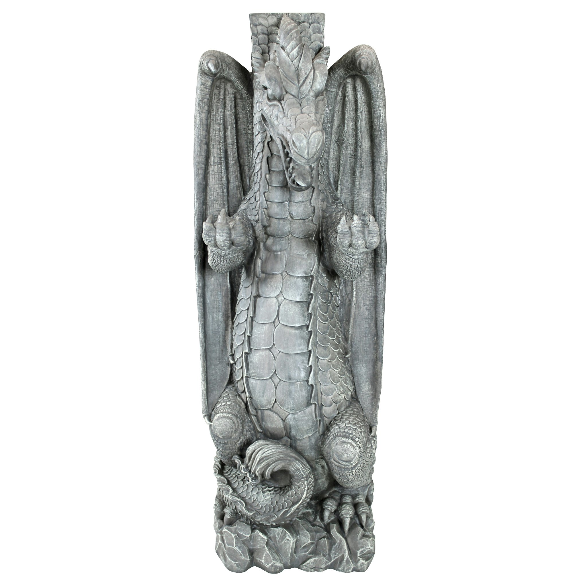 Toscano - Zippy the Dragon Mailbox Post Sleeve Statue