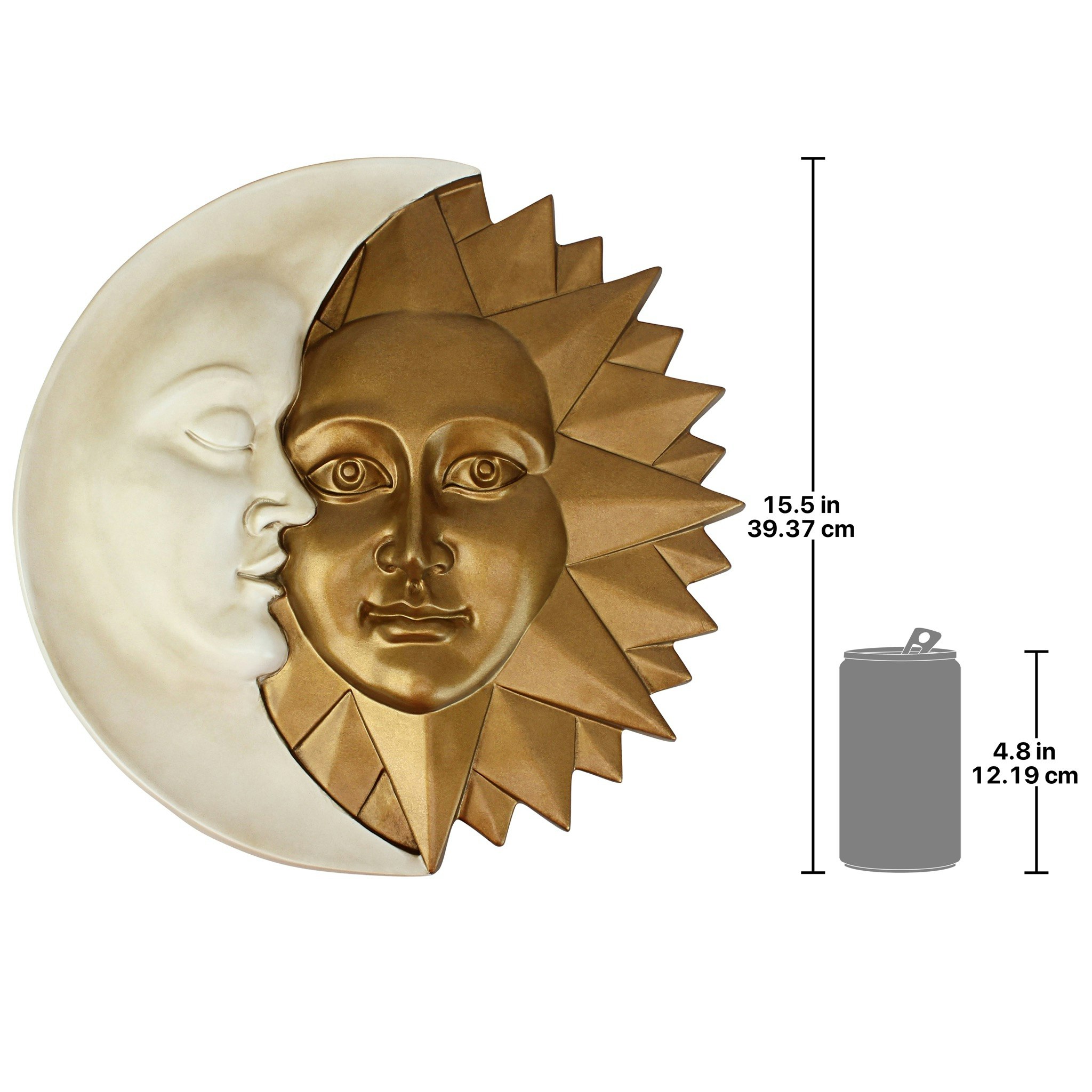 Toscano - Celestial Harmony Sun and Moon Wall Sculpture