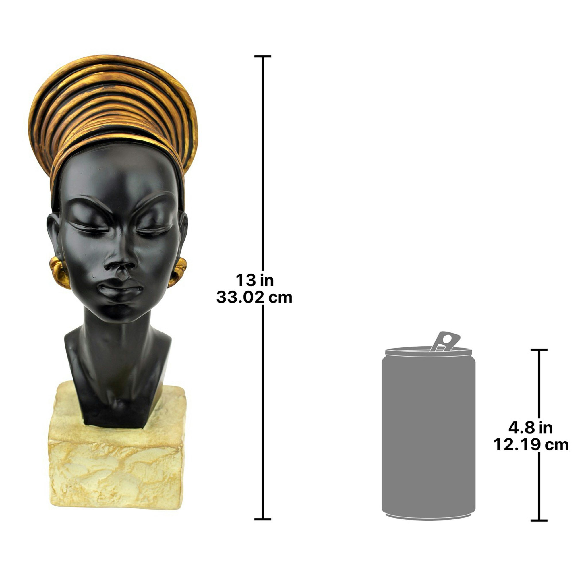 Toscano - Nubian Kandake African Queen Sculptural Bust