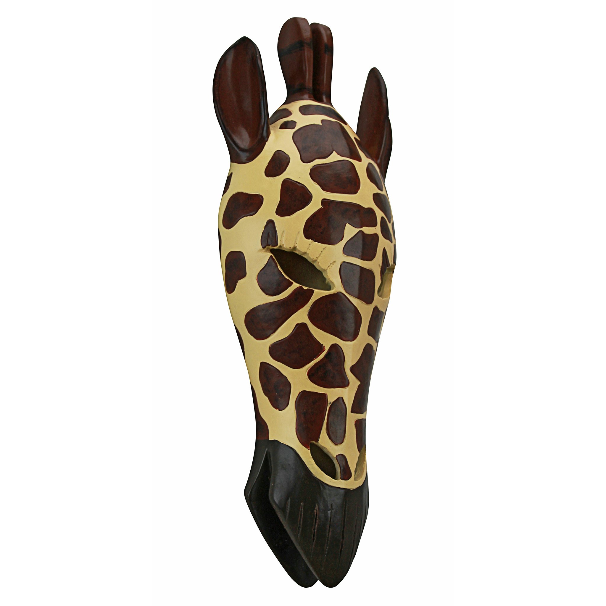 Toscano Tribal-Style Animal Mask Wall Sculpture - Giraffe