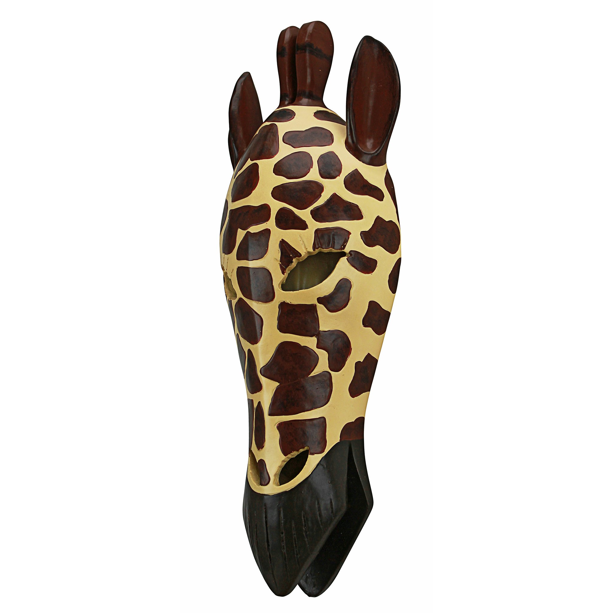 Toscano Tribal-Style Animal Mask Wall Sculpture - Giraffe