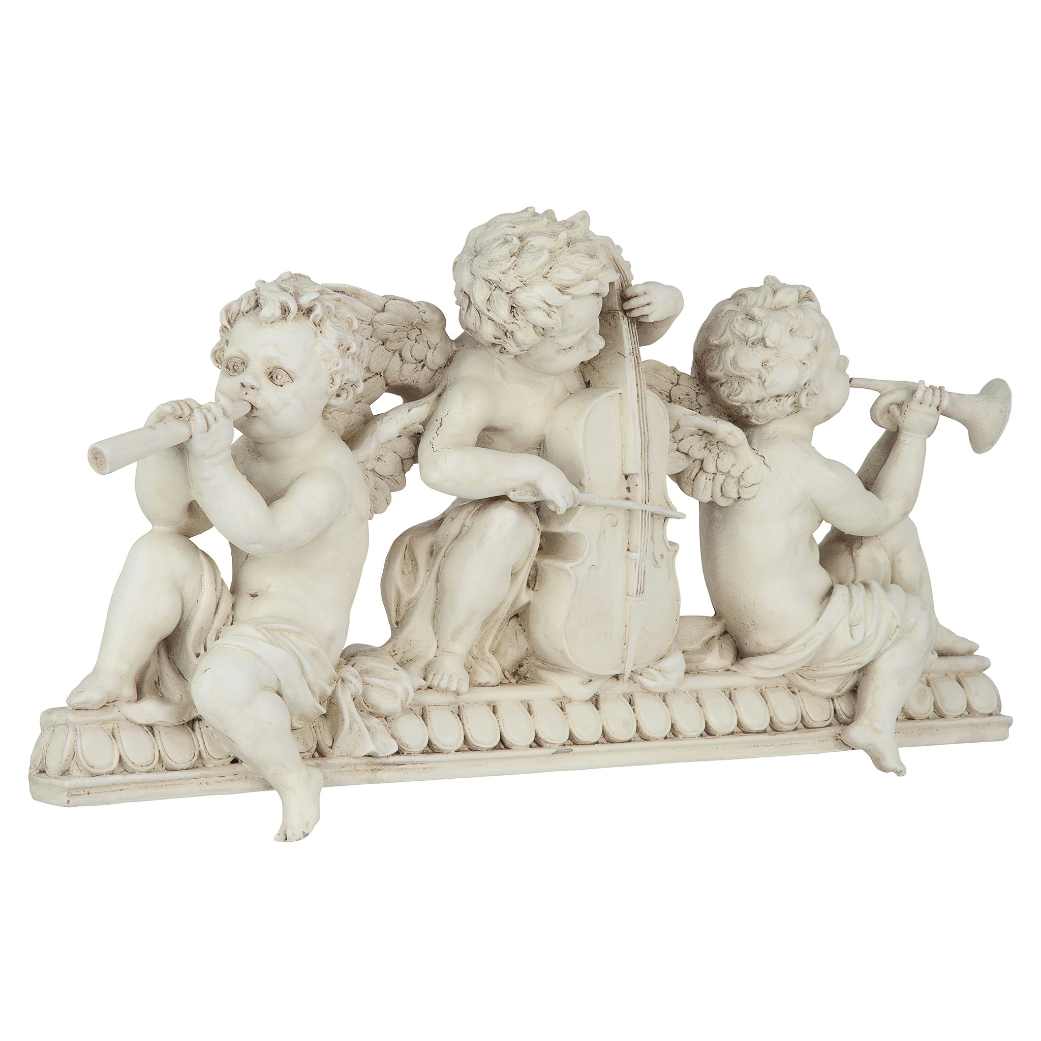 Toscano - Angelic Notes Sculptural Wall Pediment