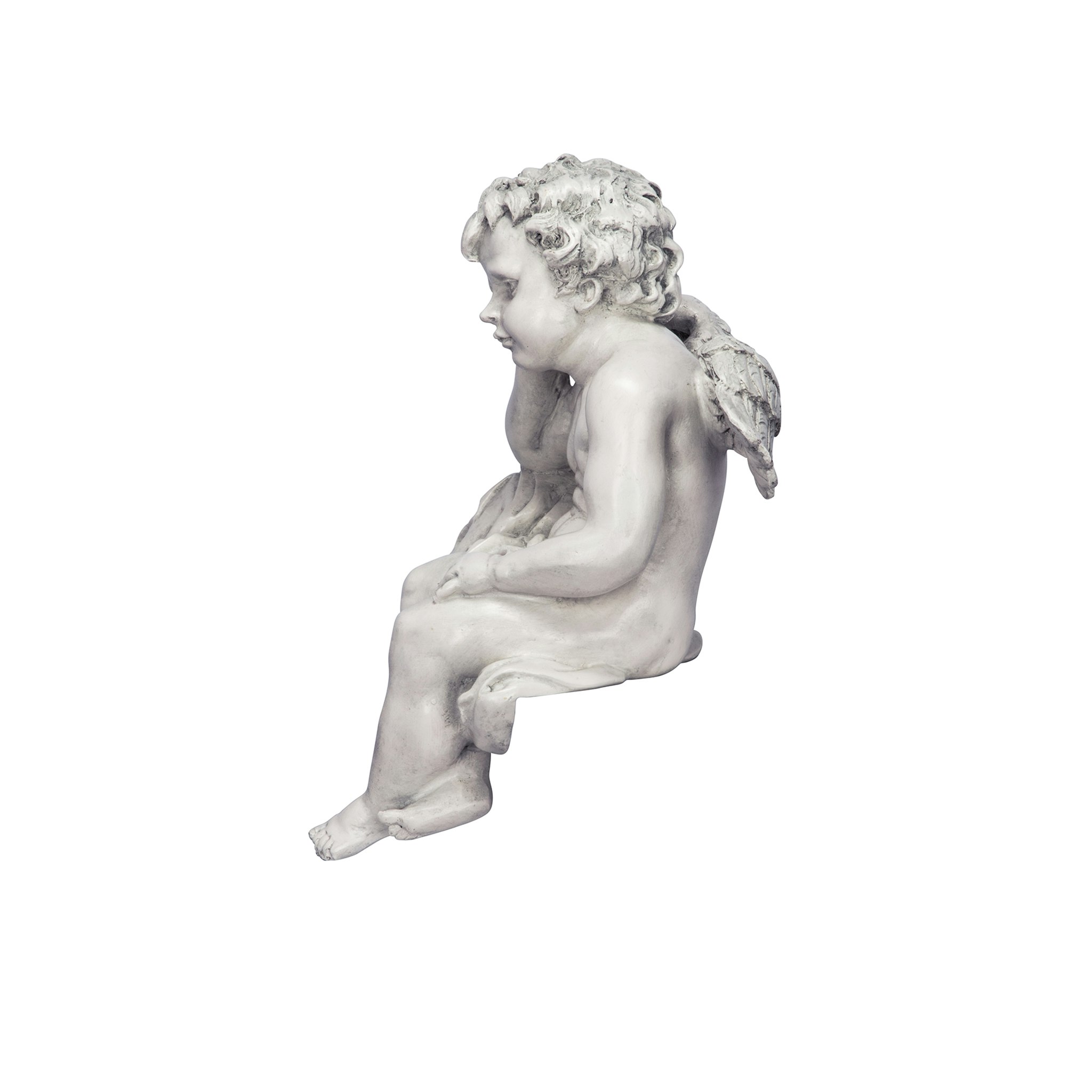 Toscano - Mourning Mortality Sitting Cherub Sculpture