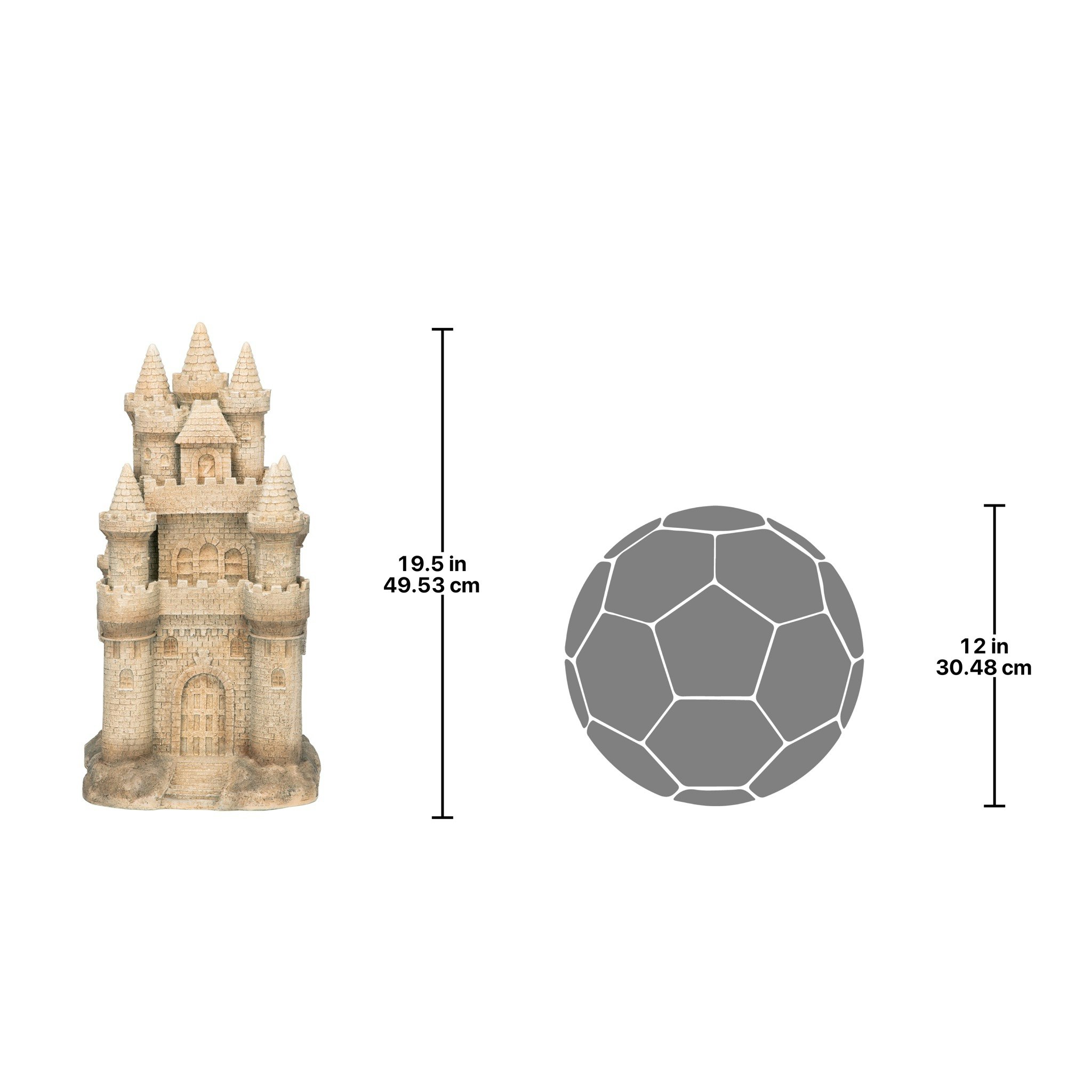 Toscano - Sand Castle by the Sea Beach Statue