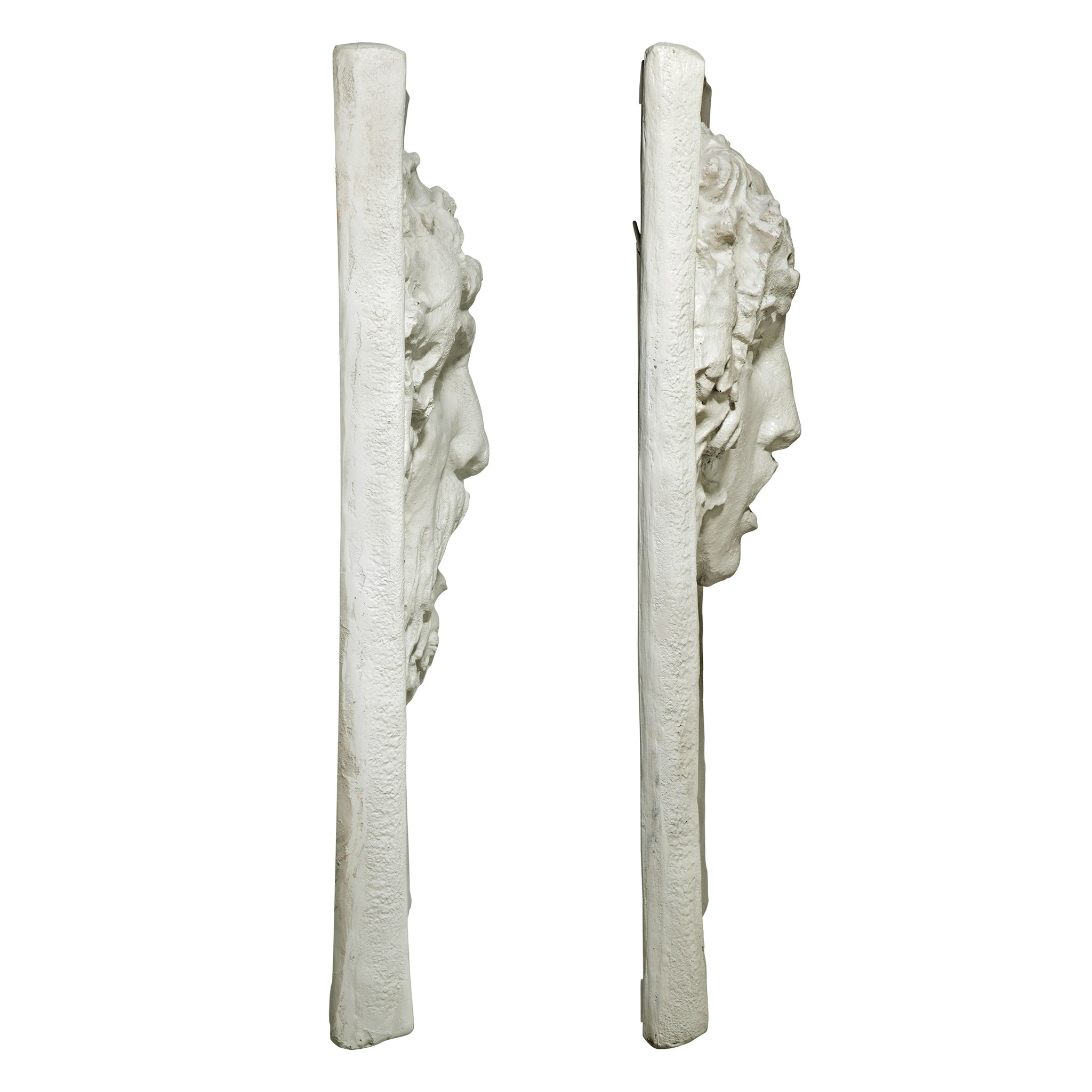 Toscano - Set of 2 Opimus and Vappa Italian-Style Greenmen Wall Sculptures in Large