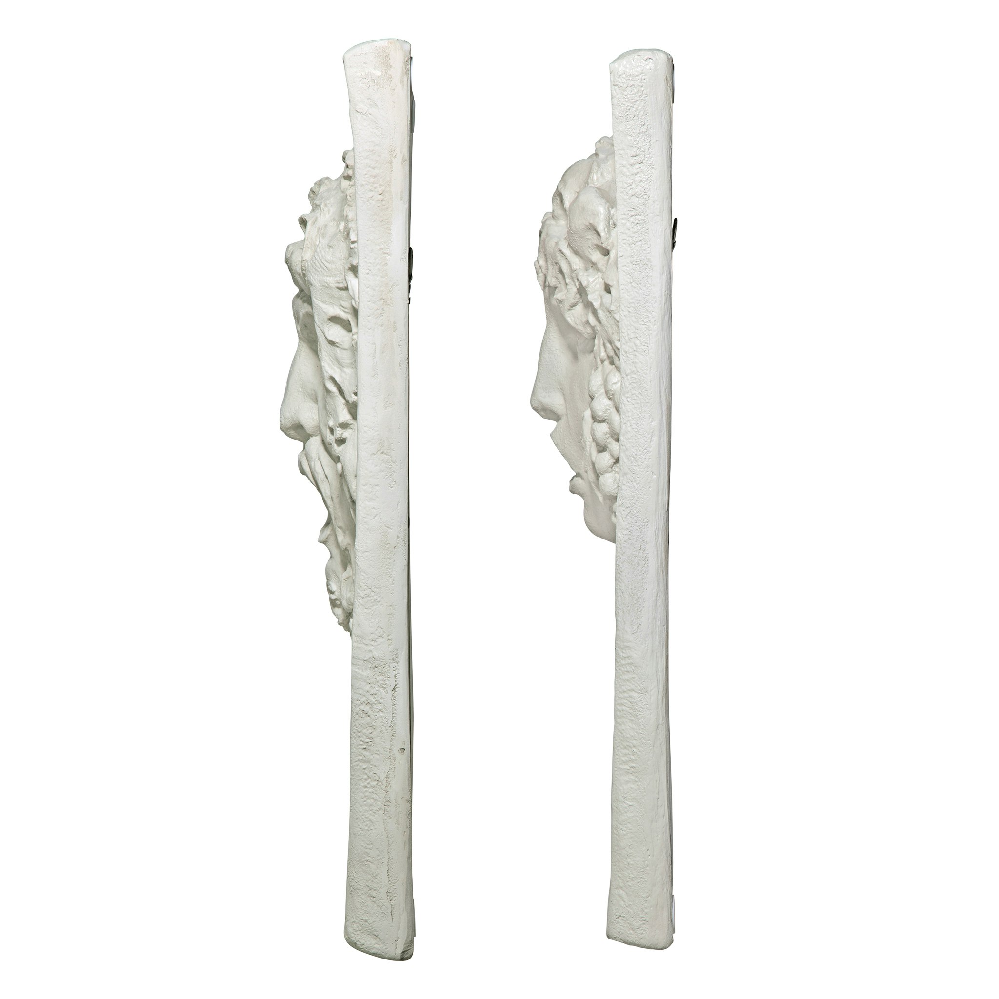 Toscano - Set of 2 Opimus and Vappa Italian-Style Greenmen Wall Sculptures in Large