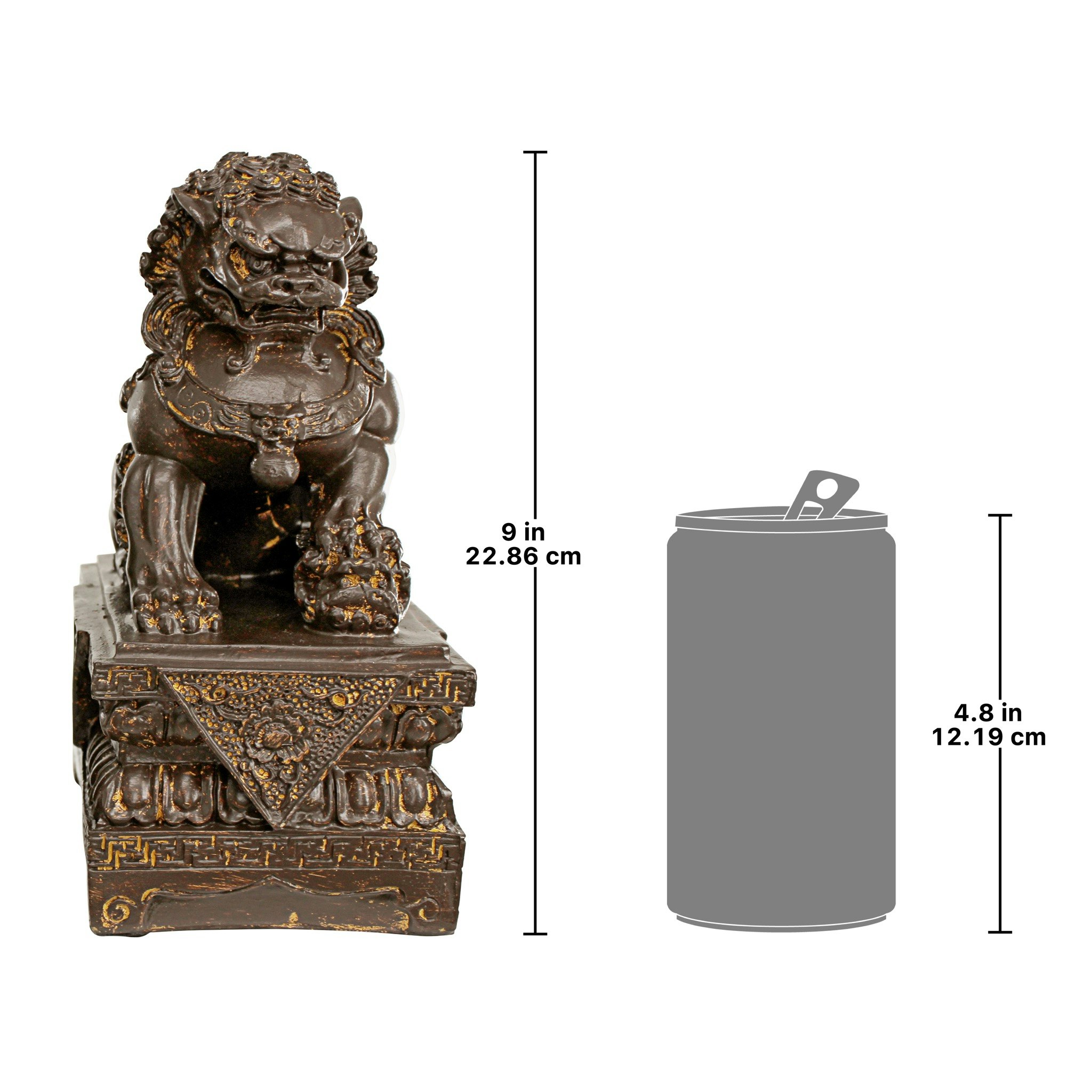 Toscano - Chinese Guardian Female Lion Foo Dog Statues