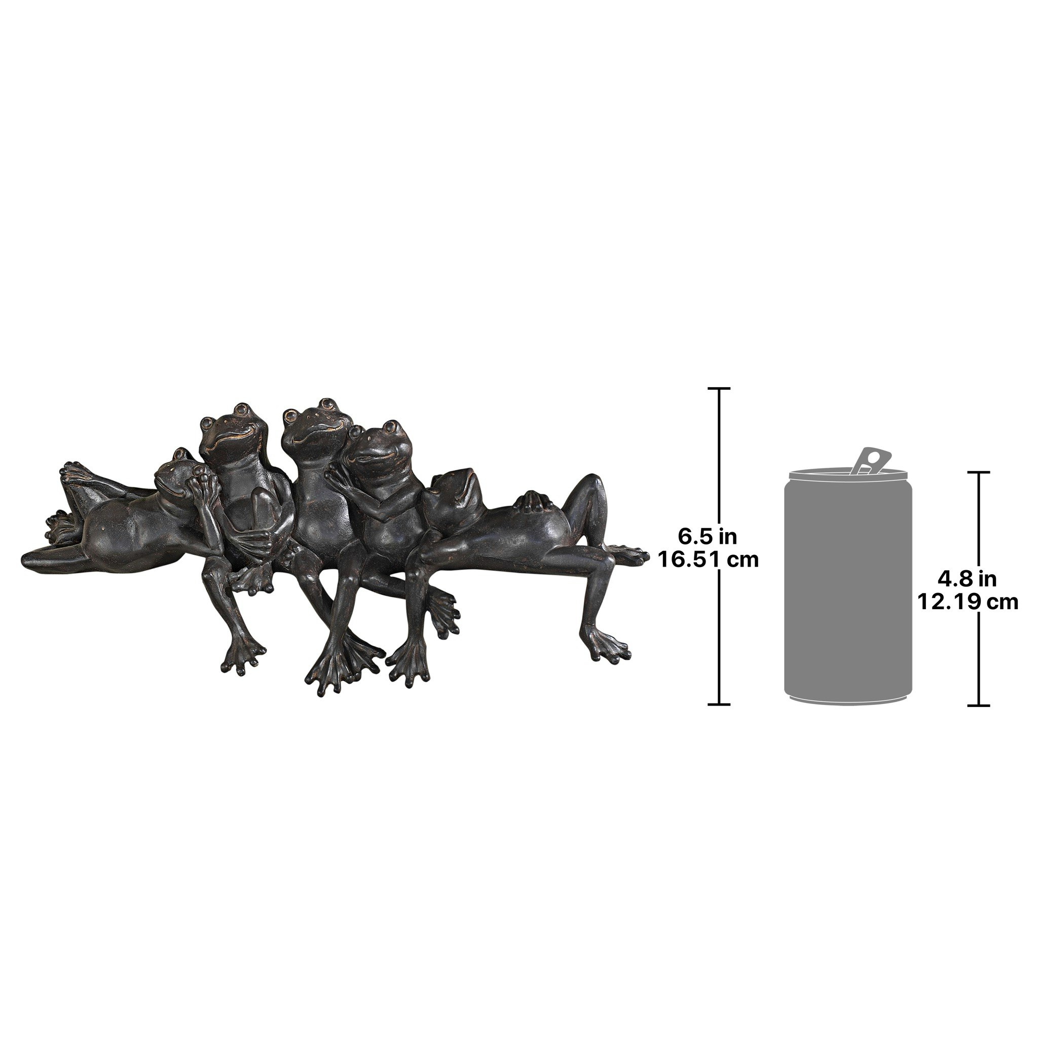 Toscano - Lazy Daze Knot of Frogs Sill Sitters