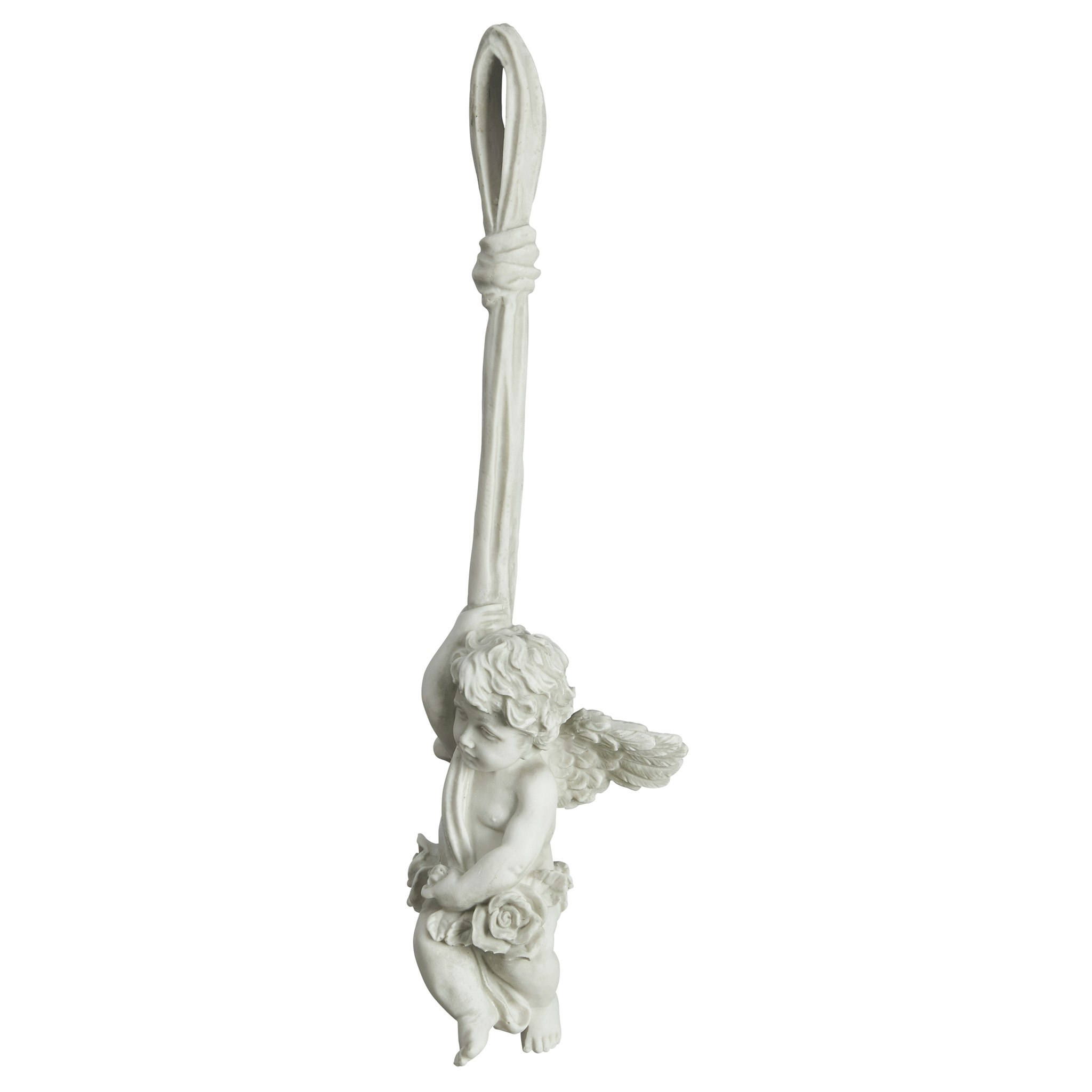 Toscano Angelic Play Hanging Cherub Sculpture - Small