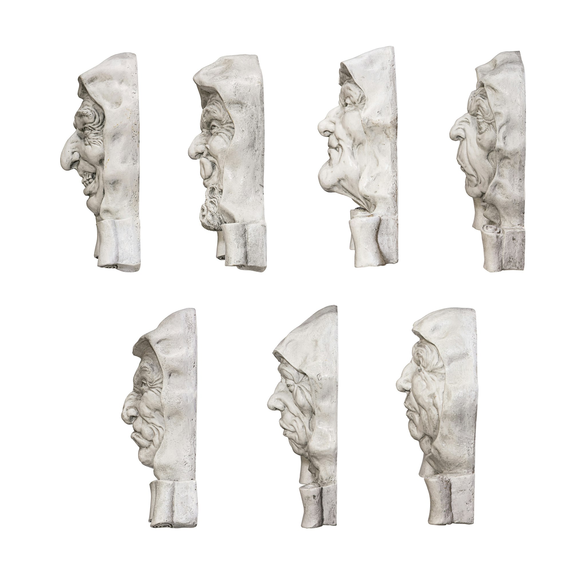 Toscano - Set of 7 Cardinal Sins Wall Sculptures