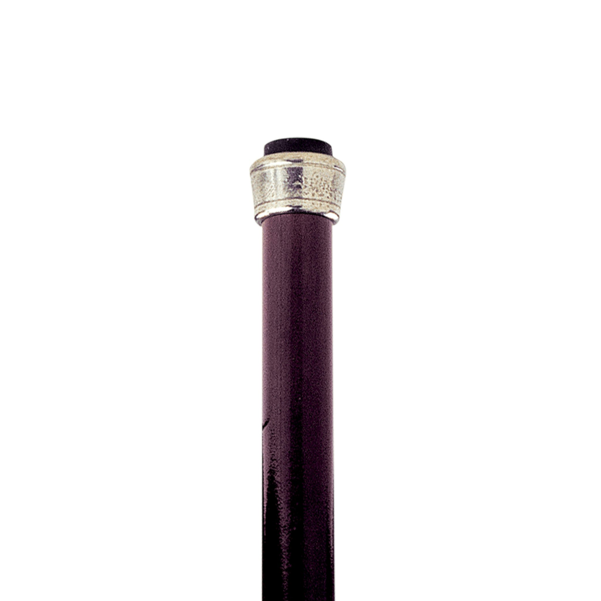 Toscano - Padrone Nouveau Half Crook Walking Stick in Pewter