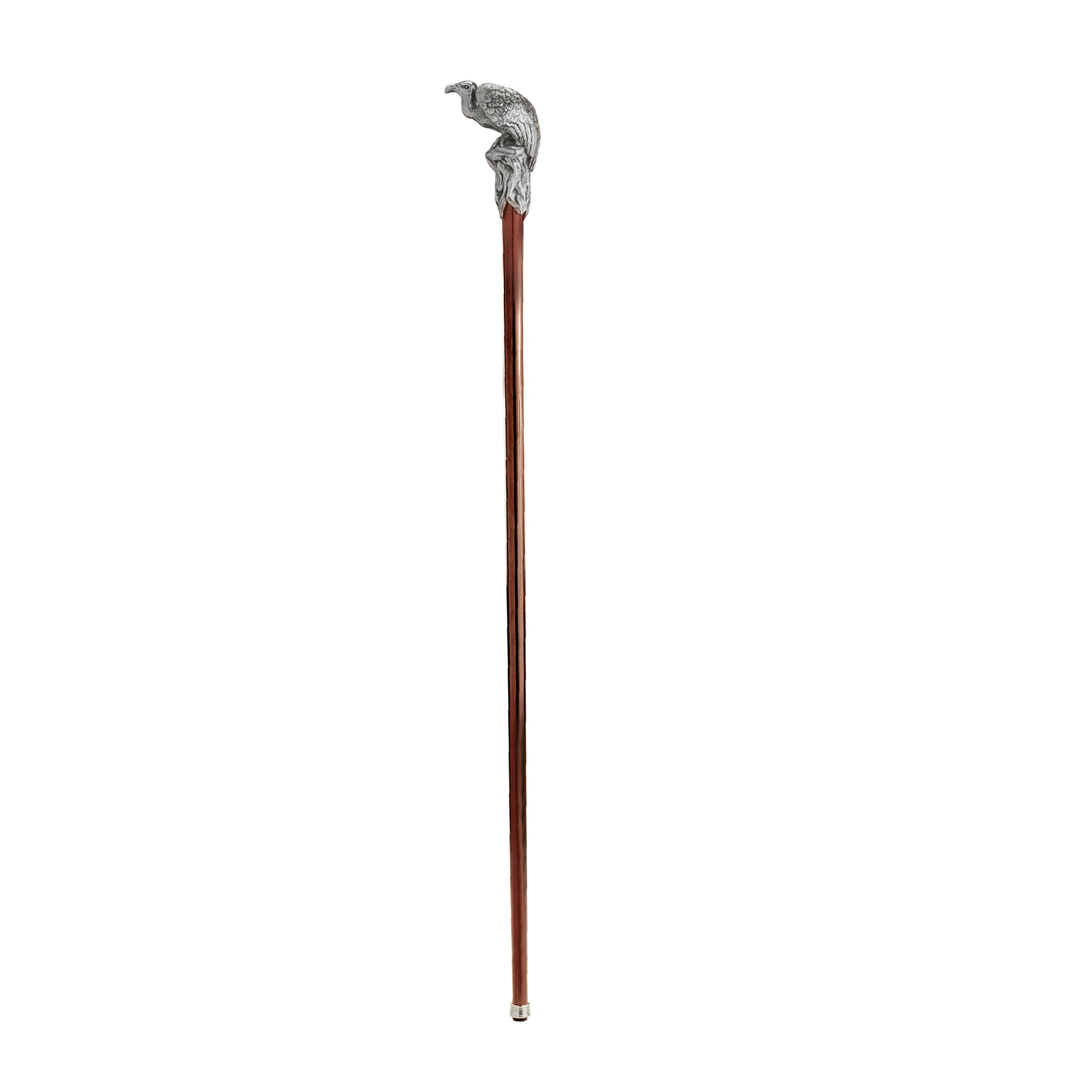 Toscano - Padrone Vulture Walking Stick in Pewter