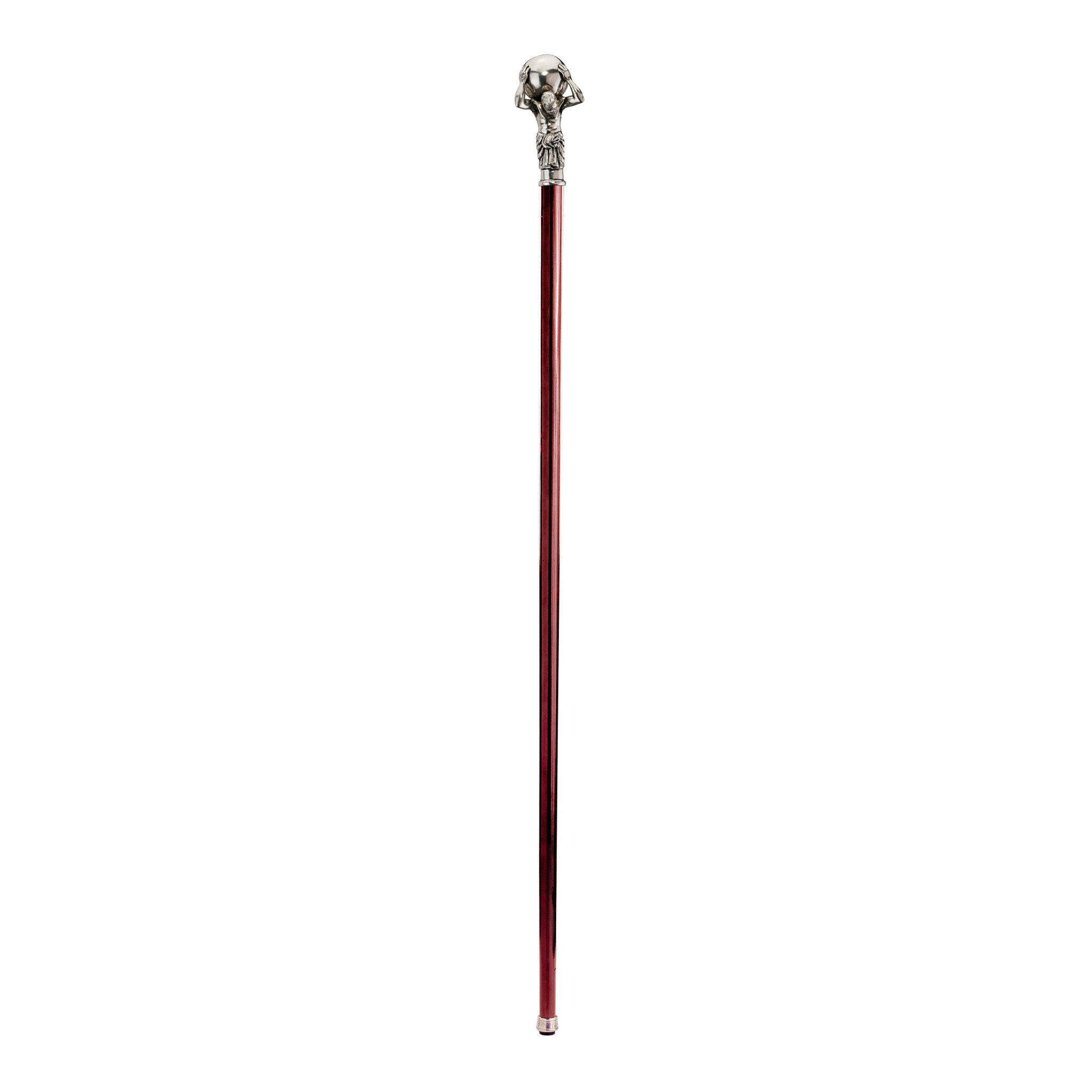Toscano - Padrone Atlas Walking Stick in Pewter