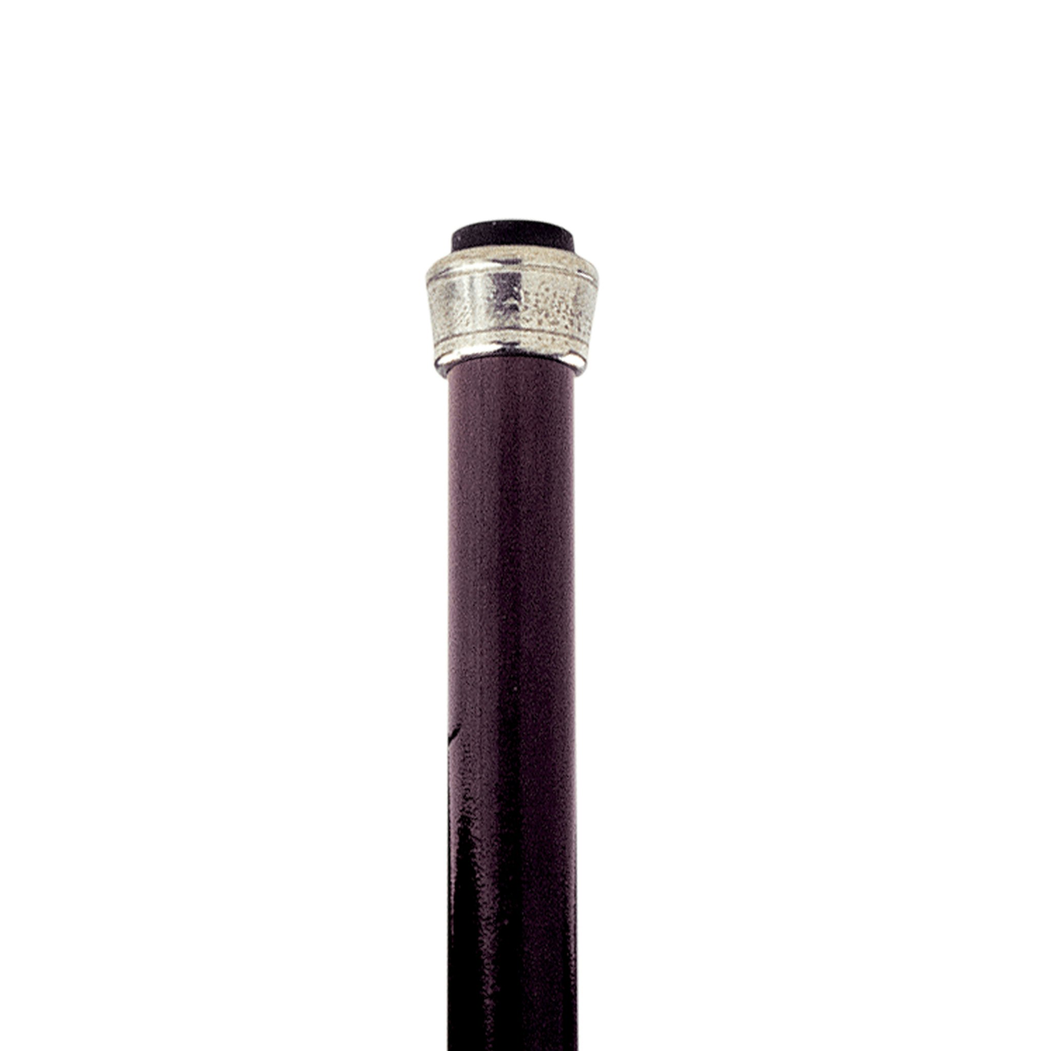 Toscano - Padrone Ornate Ball Walking Stick in Pewter
