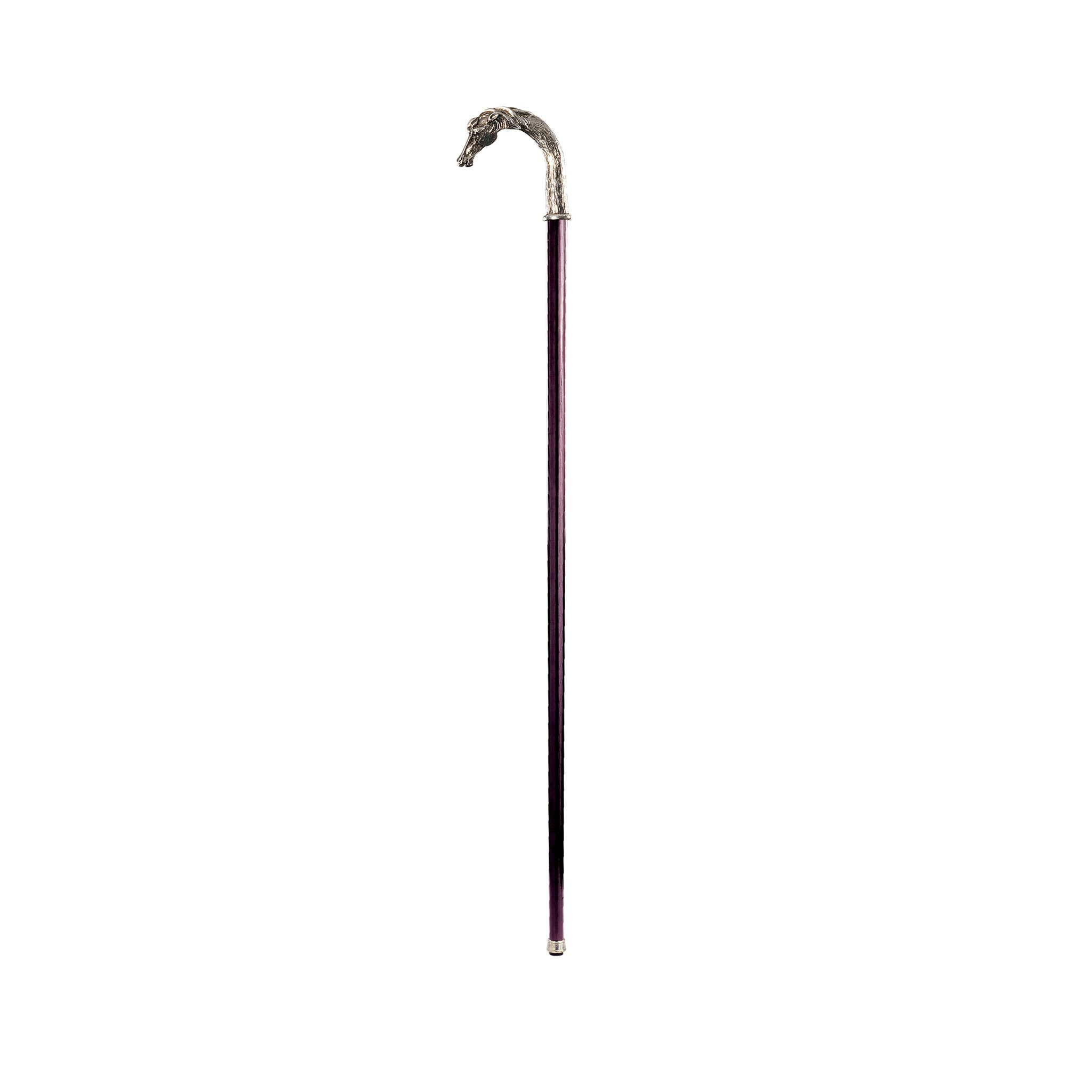 Toscano - Padrone Equestrian Stallion Walking Stick in Pewter