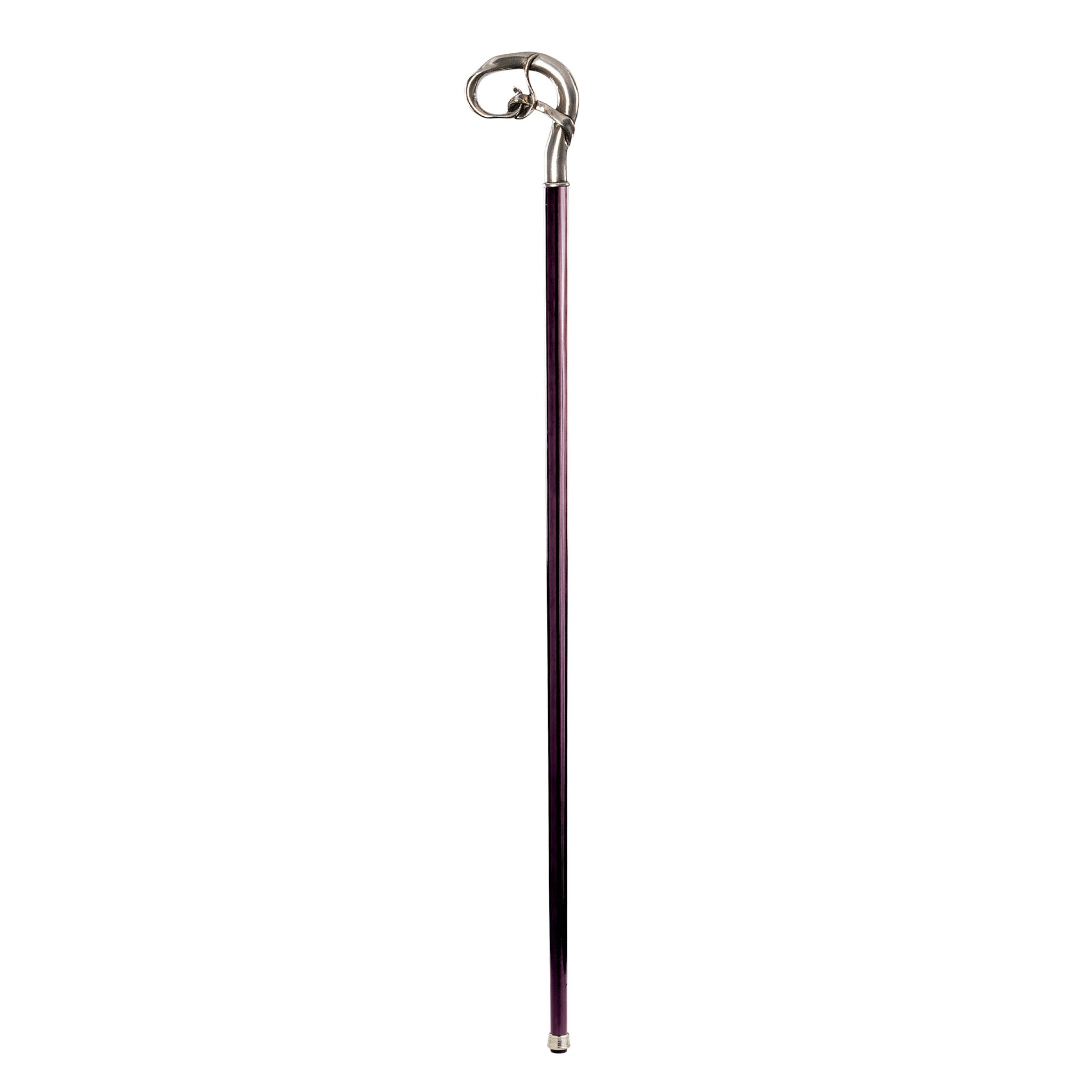 Toscano - Padrone Nouveau Knot Walking Stick in Pewter