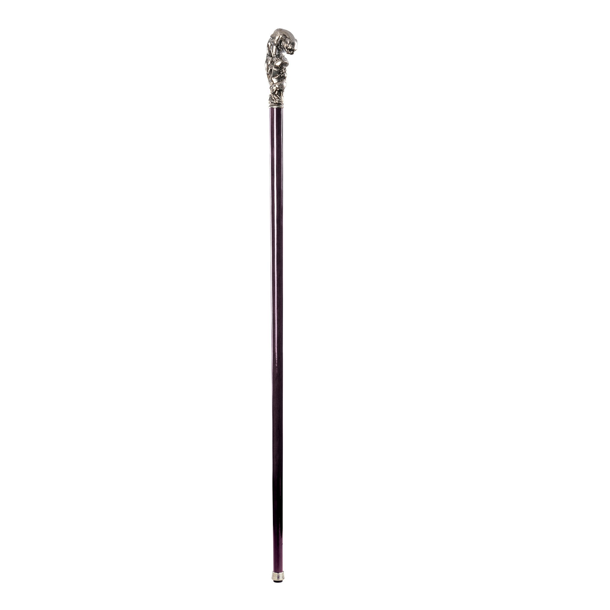Toscano - Padrone Mountain Lion Walking Stick in Pewter