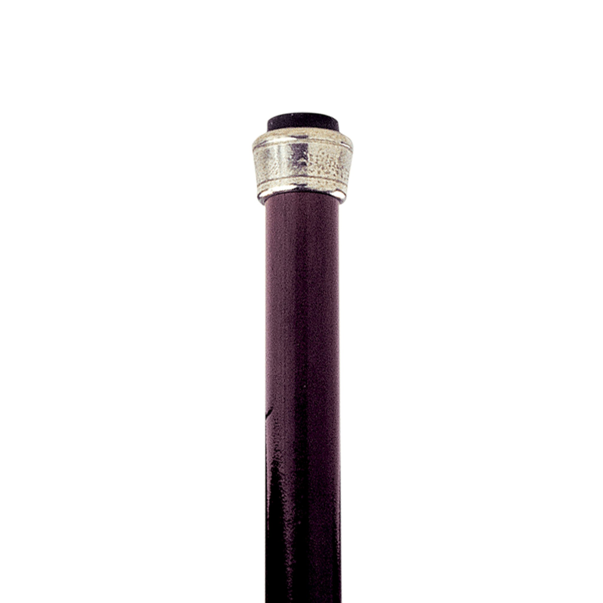 Toscano - Padrone Emperor Ram Head Walking Stick in Pewter