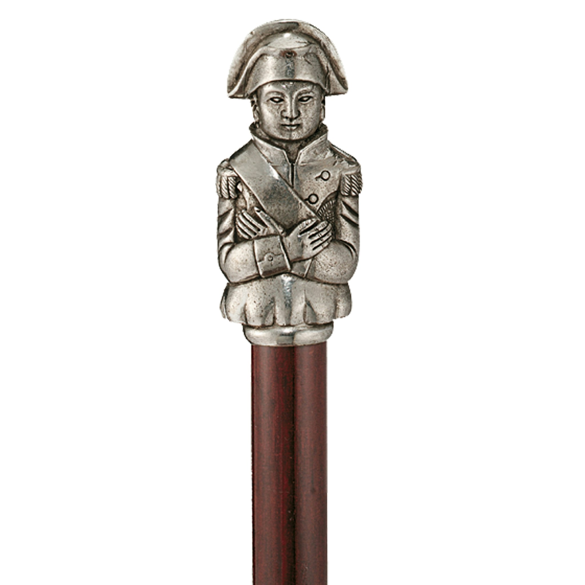 Toscano - Padrone Napoleon Walking Stick in Pewter