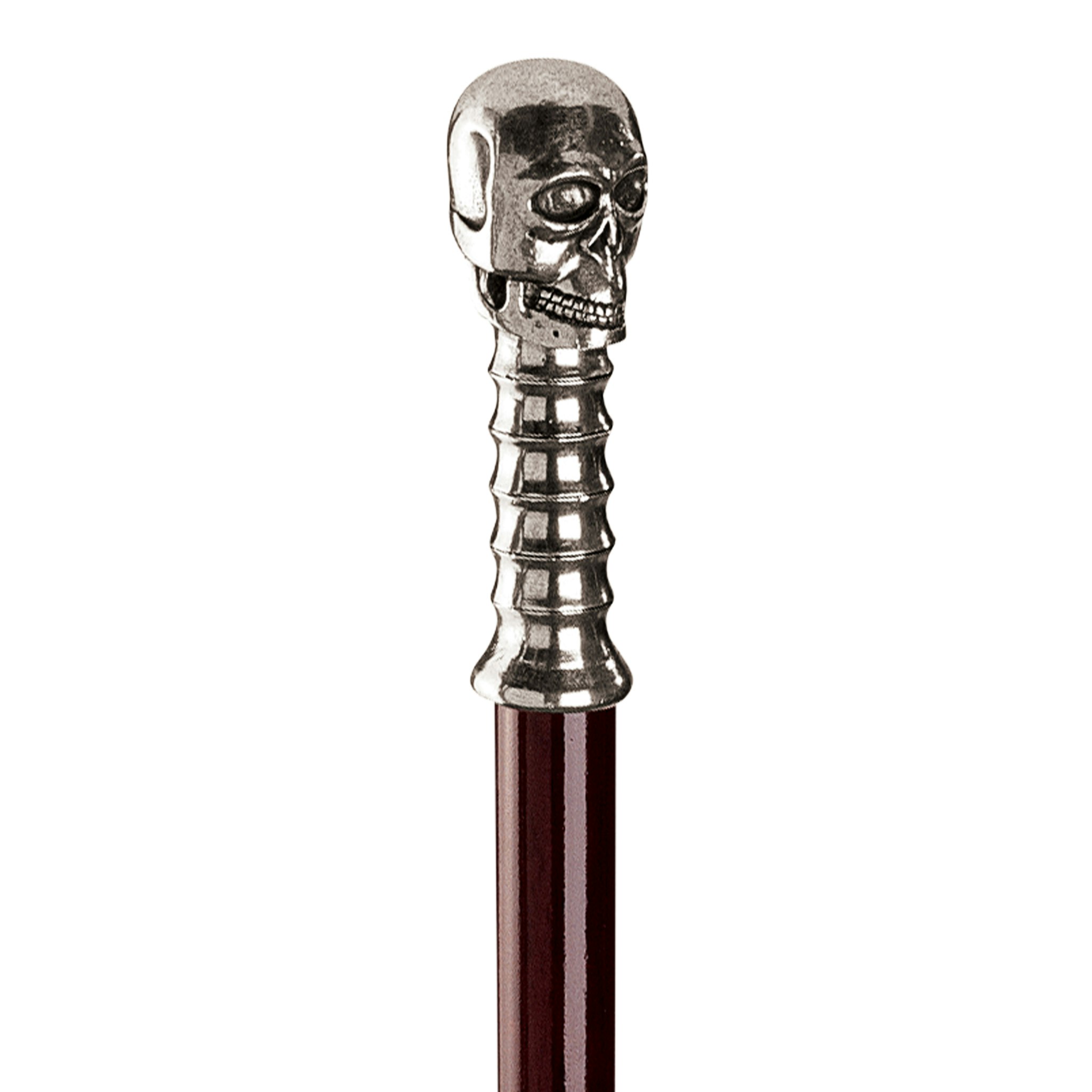 Toscano - Padrone Alas Poor Yorick Walking Stick in Pewter