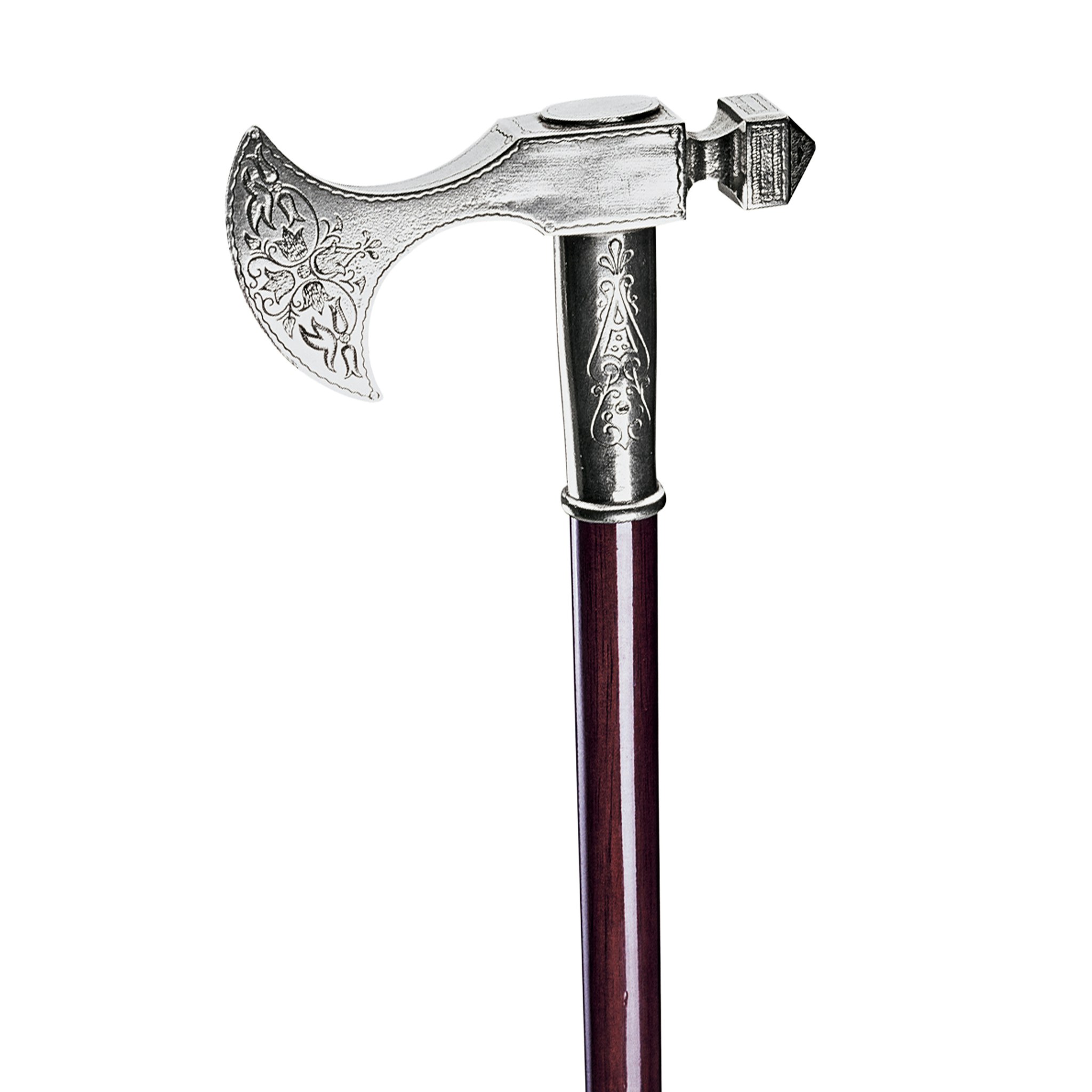 Toscano - Padrone Bavarian Walking Stick in Pewter