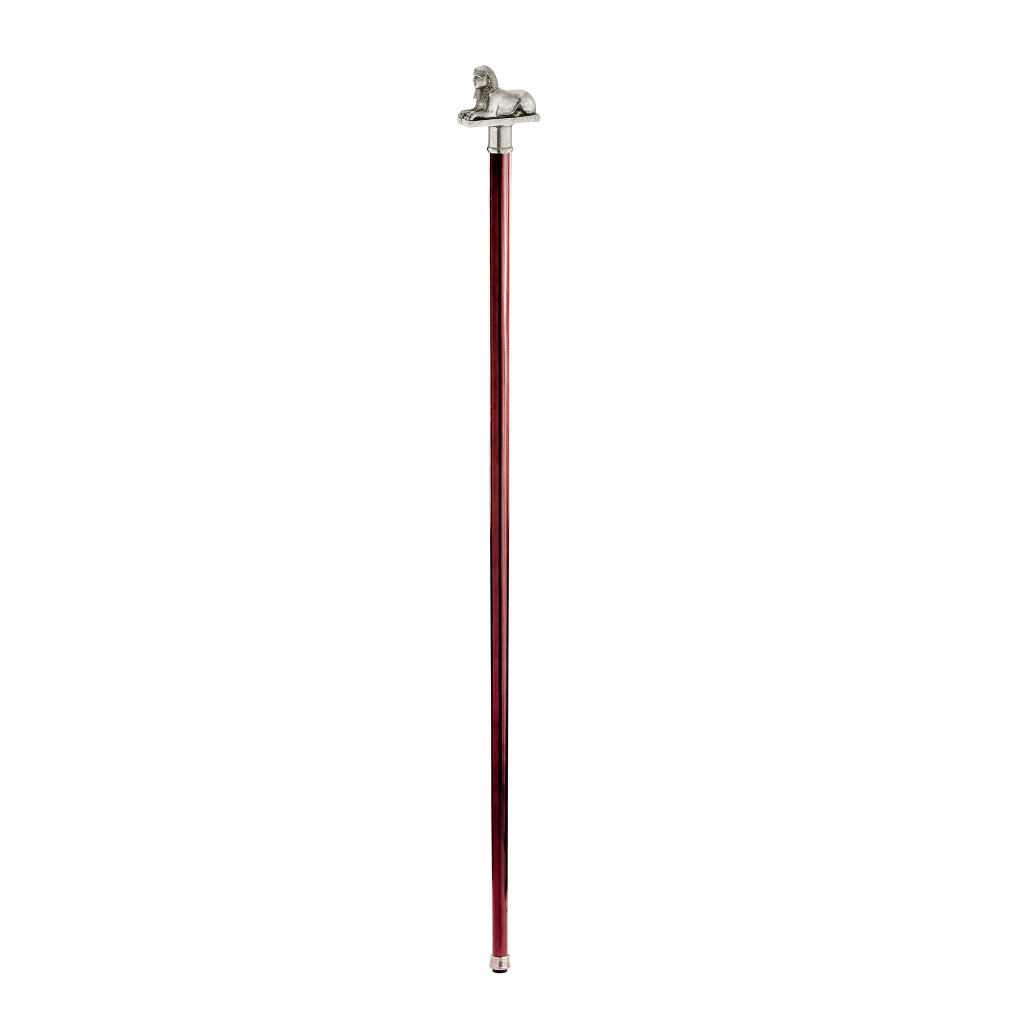 Toscano - Padrone Egyptian Sphinx Walking Stick in Pewter