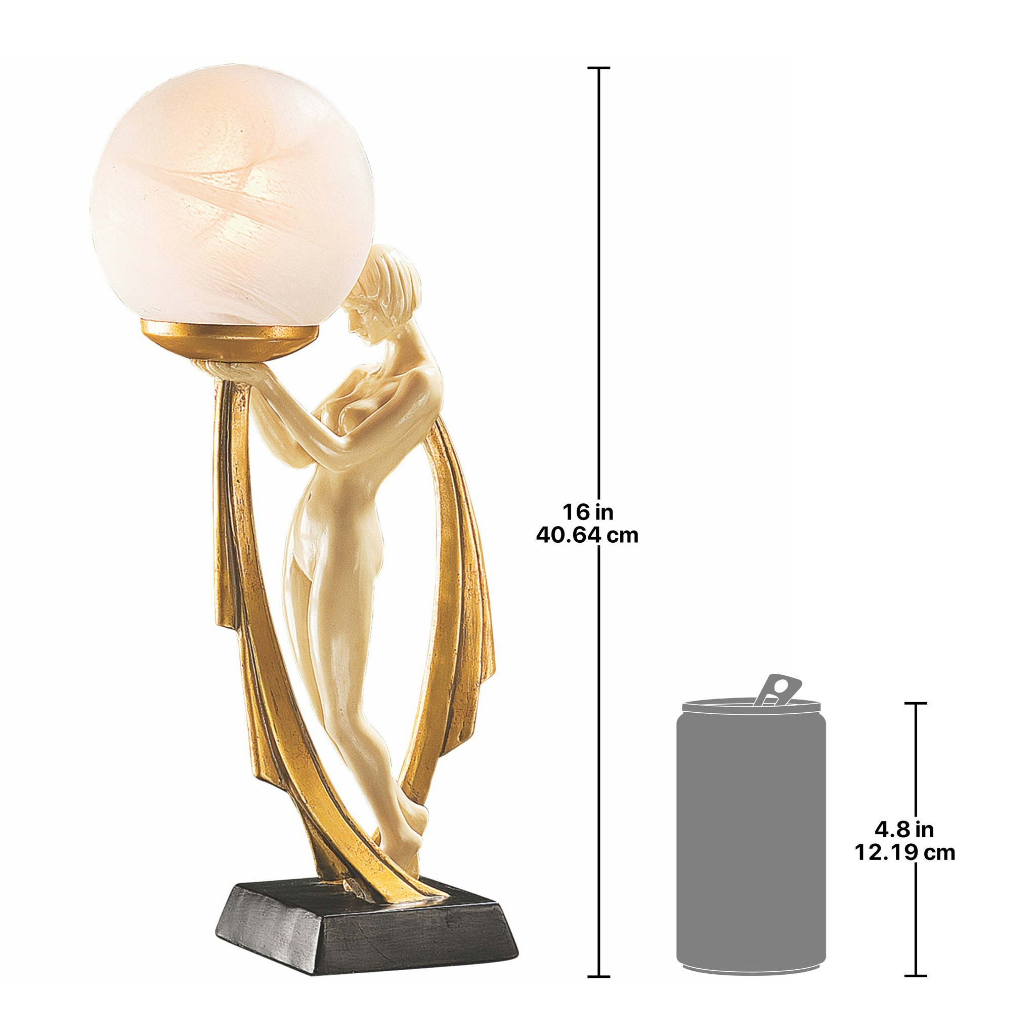 Toscano - The Desiree Art Deco Illuminated Statue