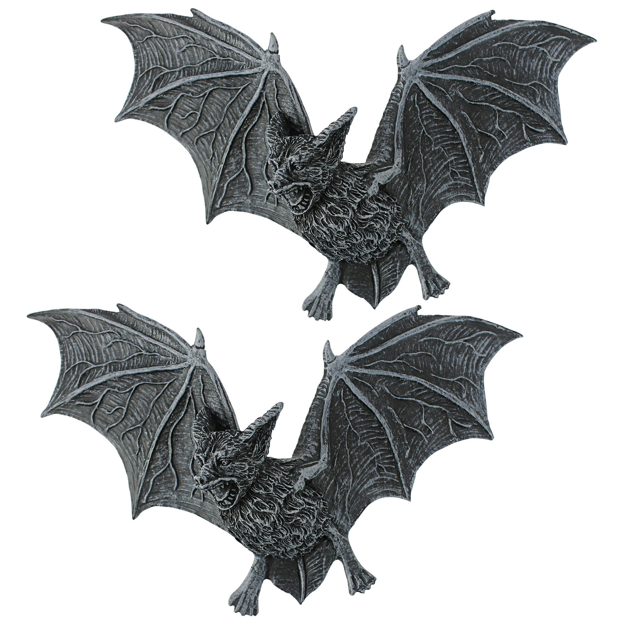 Toscano - Set of 2 The Vampire Bats of Castle Barbarosa Wall Sculptures in Medium
