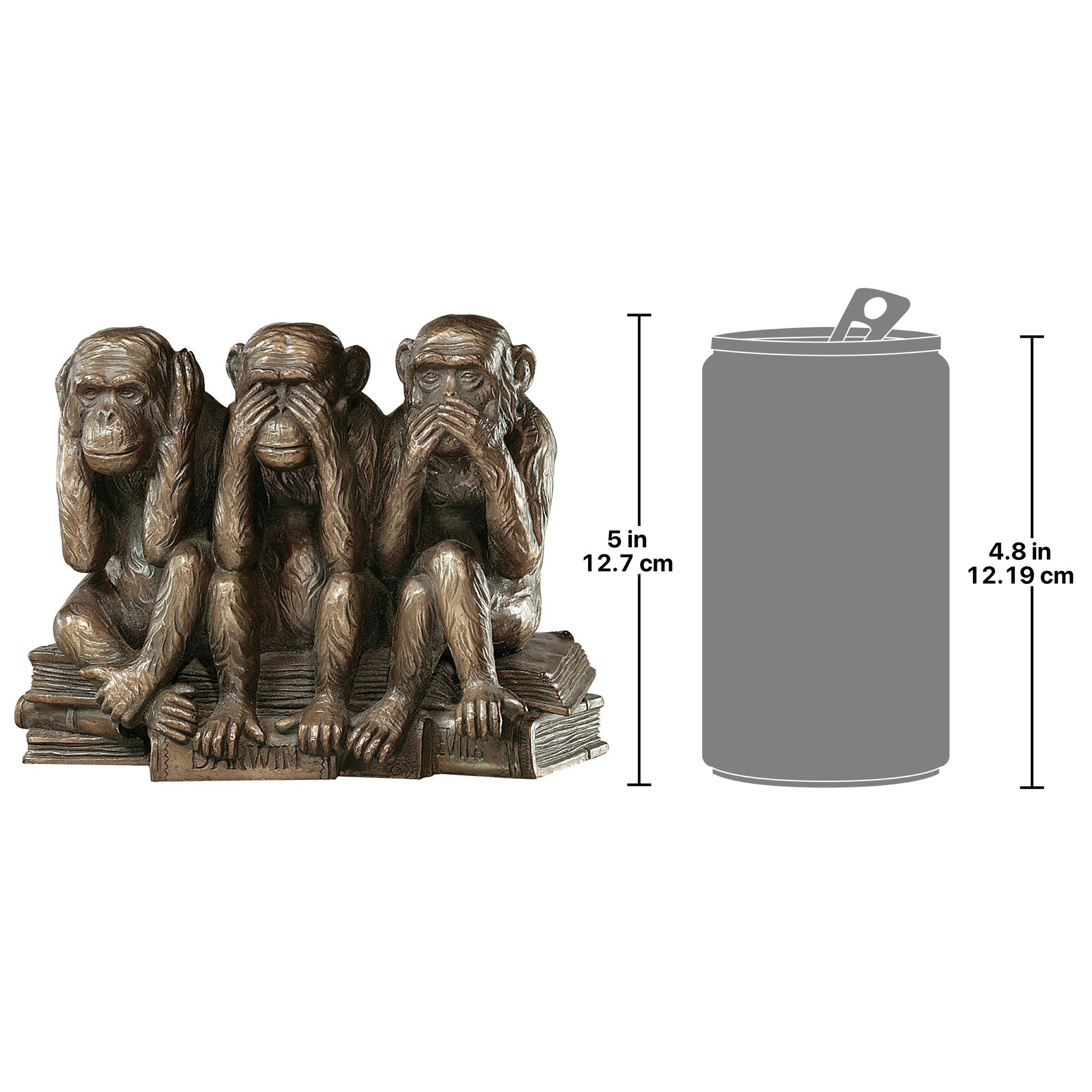 Toscano - The Hear-NoSee-NoSpeak-No Evil Monkeys Statue