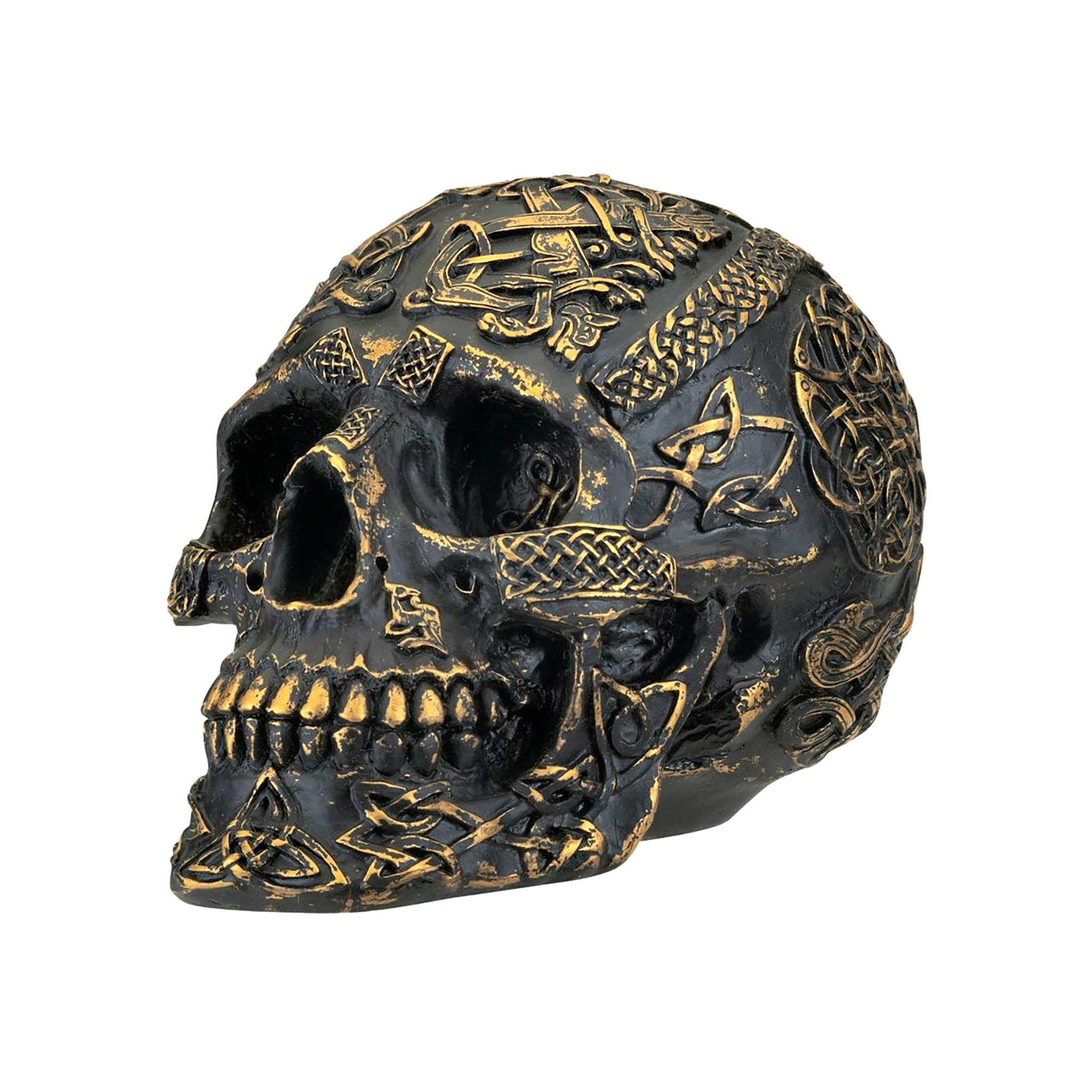 Toscano - Passage of Life Spiritual Celtic Knotwork Skull Statue