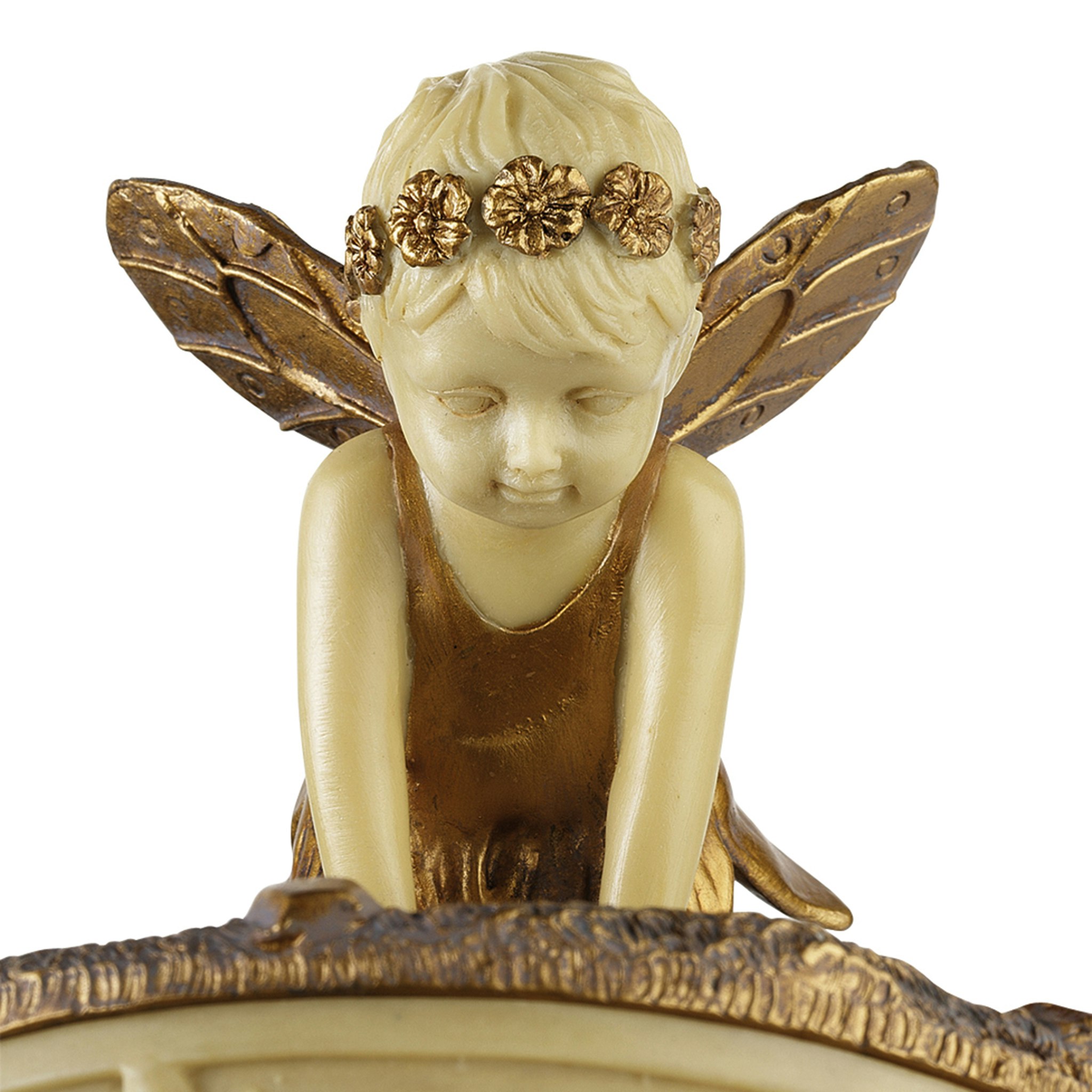 Toscano - A Pondering Fairy Collectible Box in Ivory/Gold
