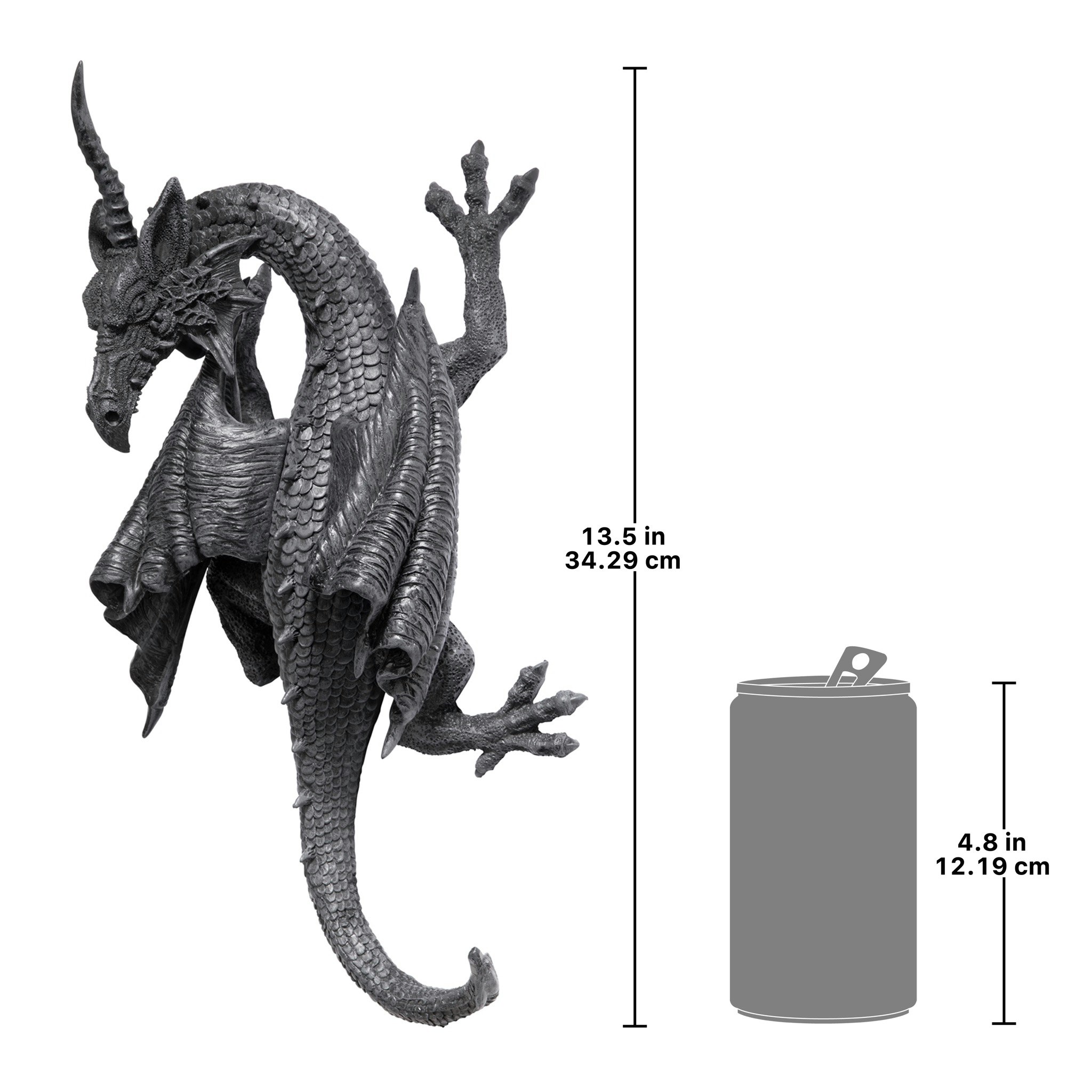 Toscano - Horned Dragon of Devonshire Gothic Wall Sculpture
