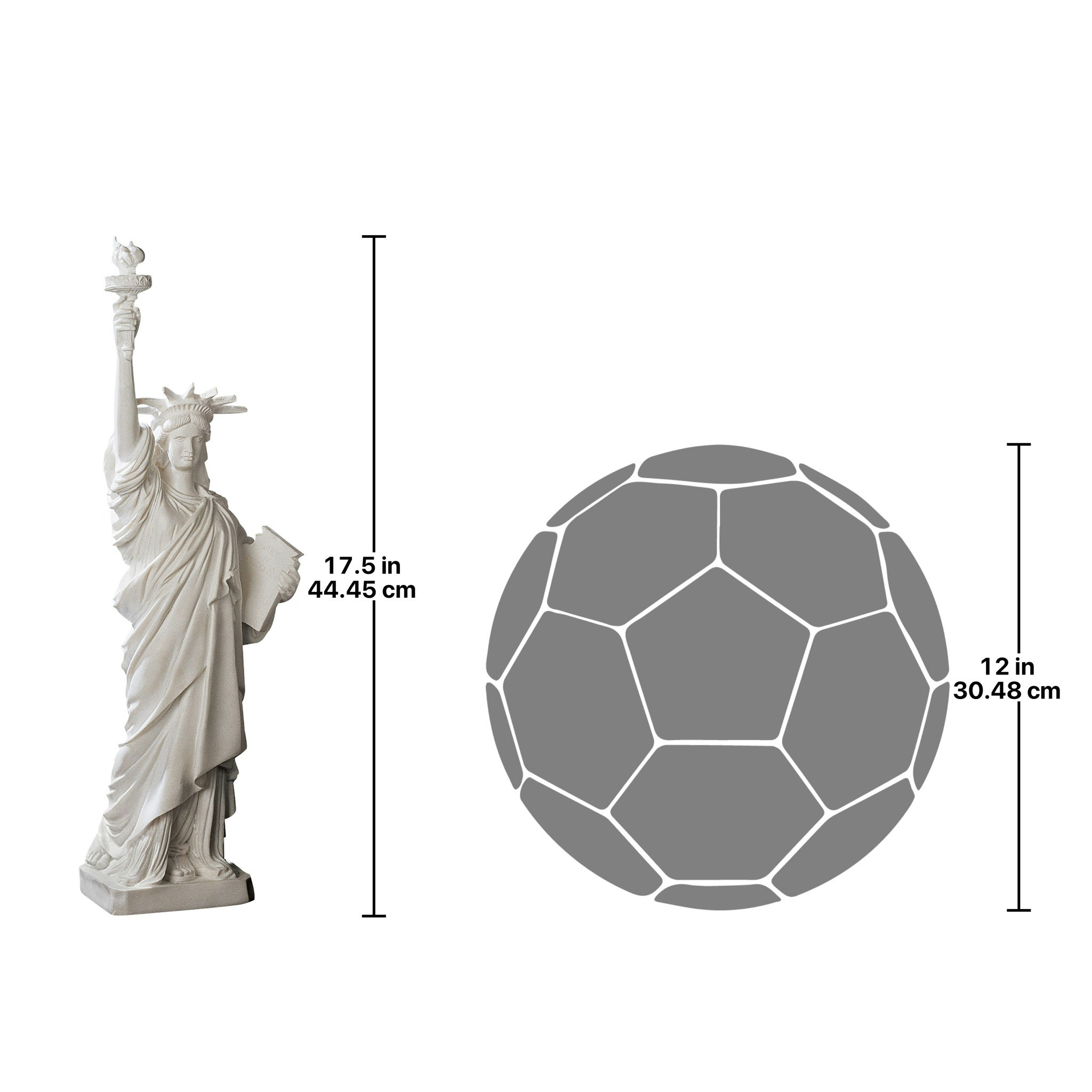 Toscano - Liberty Enlightening the World Bonded Marble Resin Statue