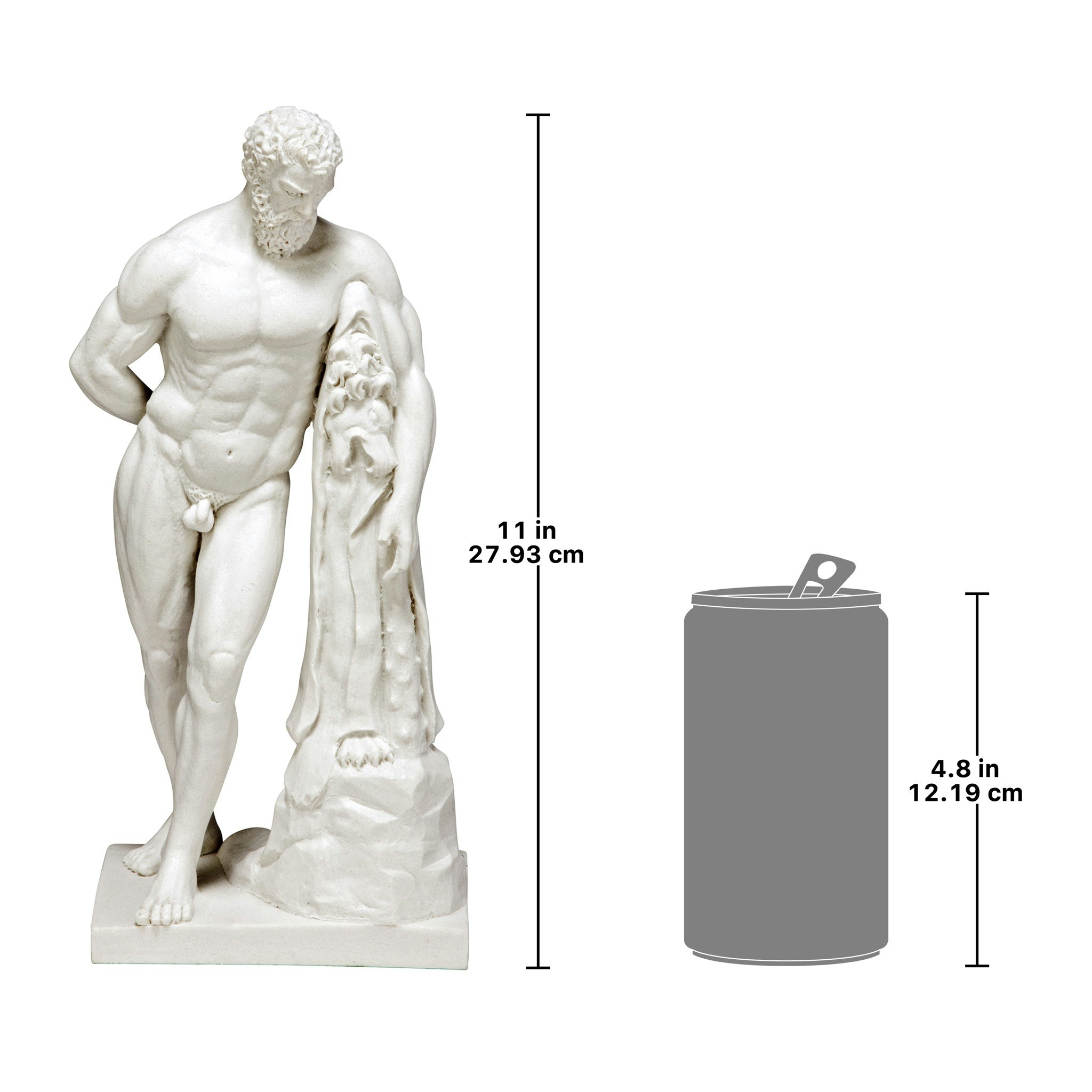 Toscano - Greek God Farnese Hercules Bonded Marble Statue