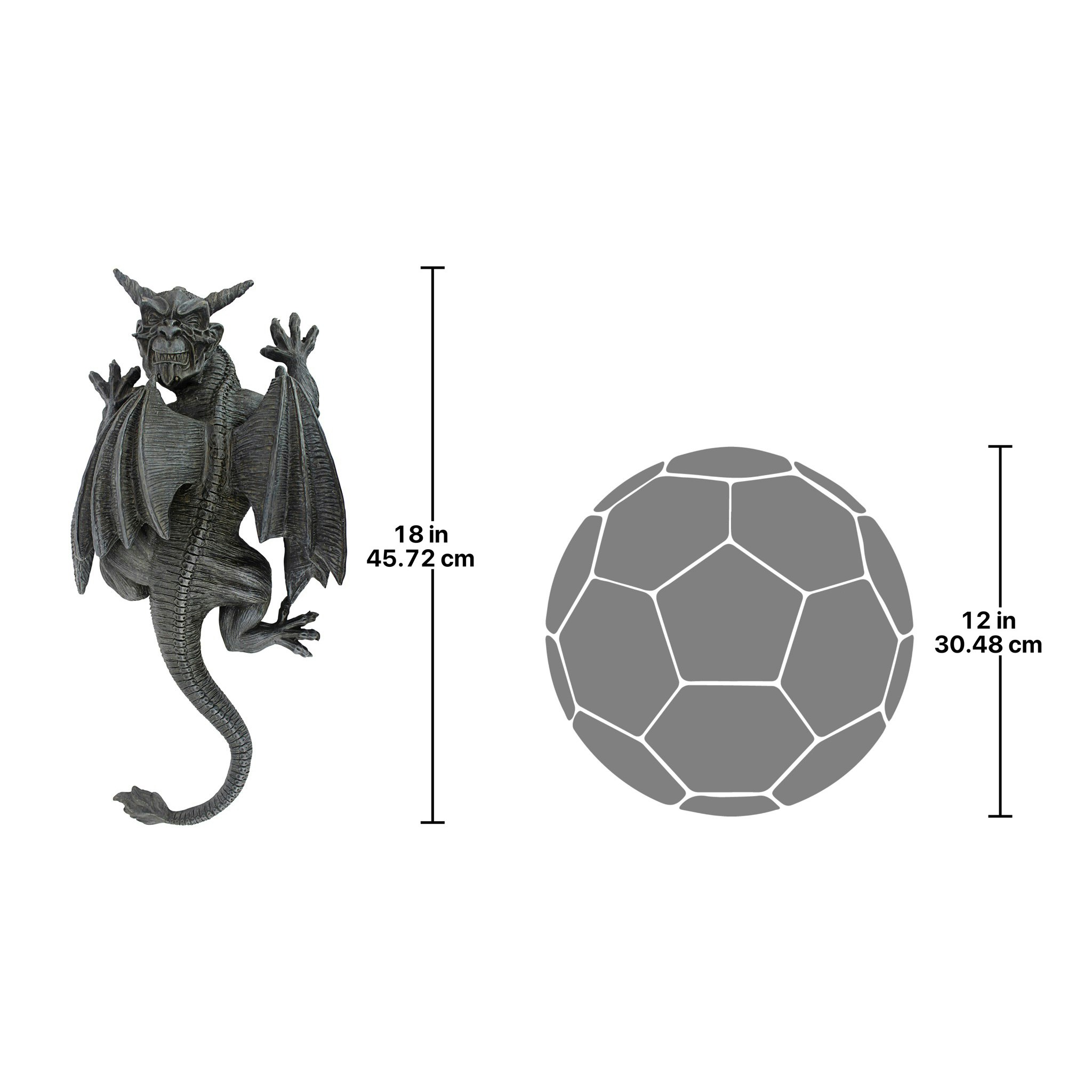 Toscano Gargoyle Demon on the Loose Wall Sculpture - Large