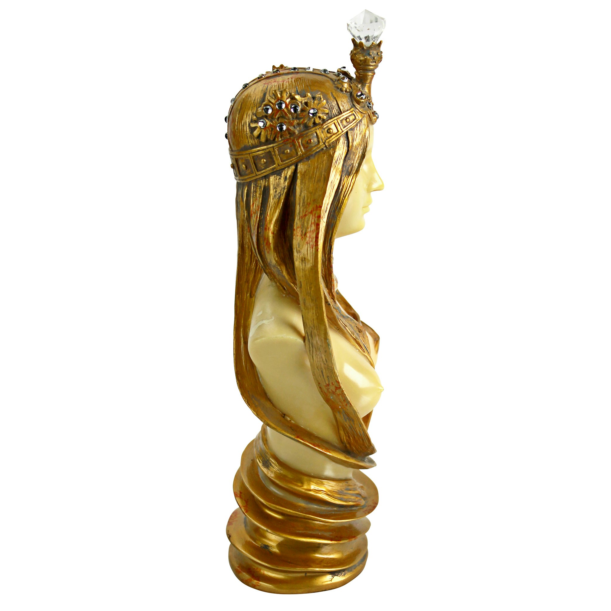 Toscano - Goddess of Nature Female Nude Art Nouveau Sculptural Bust